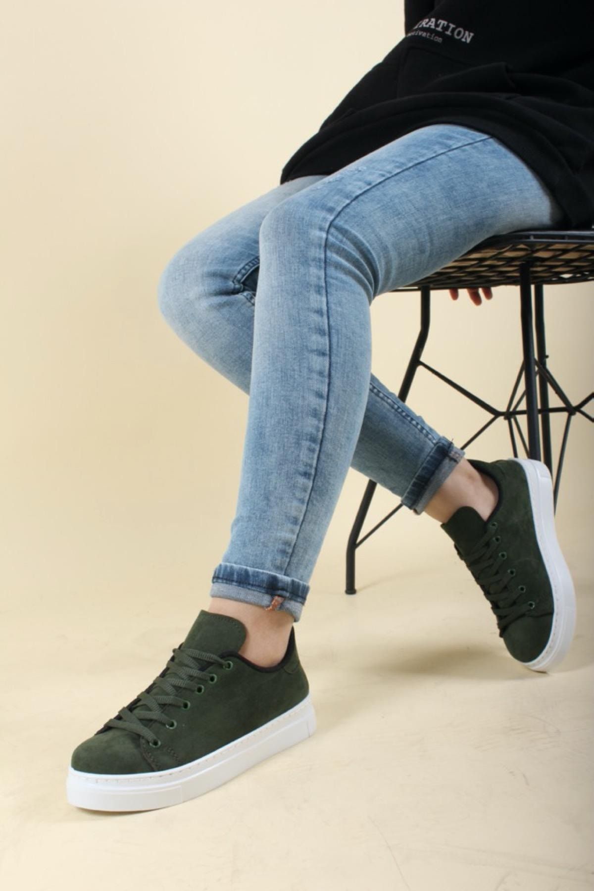 Oksit Elegan Süet Kadın Sneaker