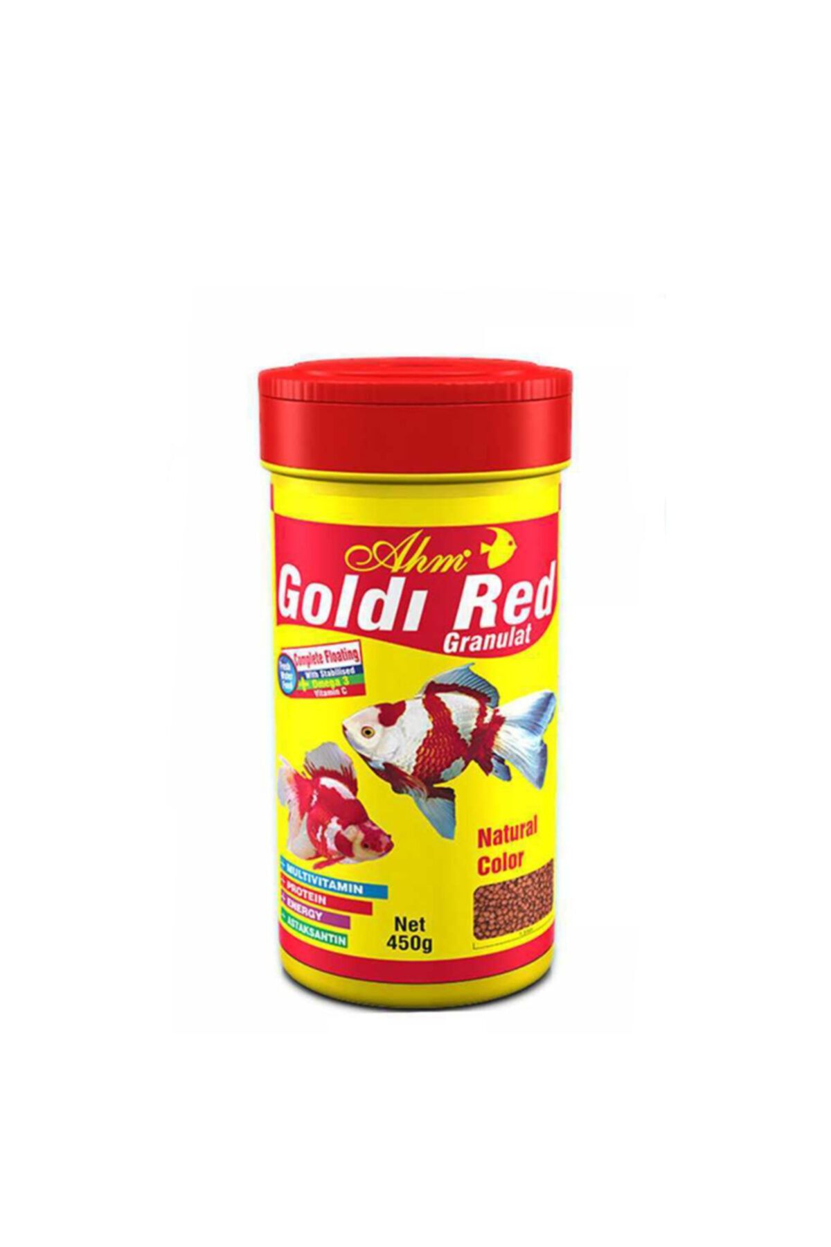 Ahm Goldi Red Granulat 250ml Japon Balığı Yemi