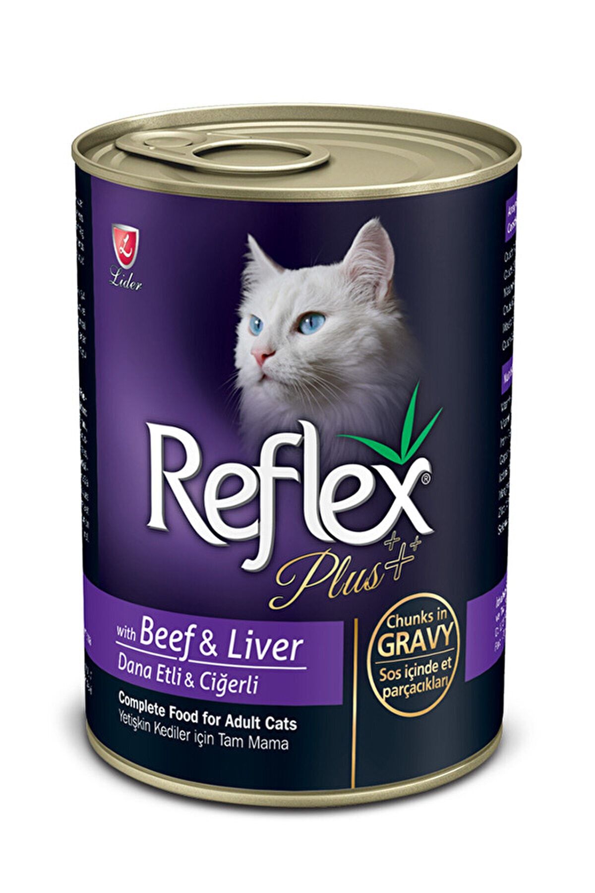 Biftek Ve Ciğerli Kedi Soslu Et Parçacıklı Konserve 400 Gr_0