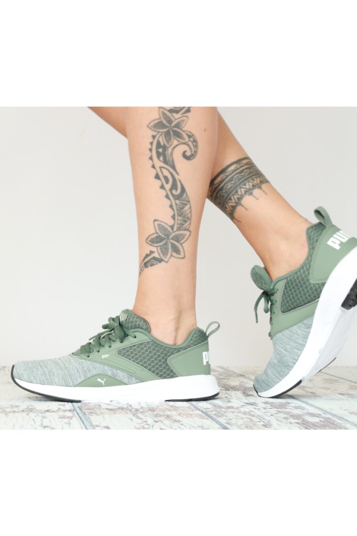 Puma NRGY COMET Yeşil Kadın Sneaker Ayakkabı 101119096