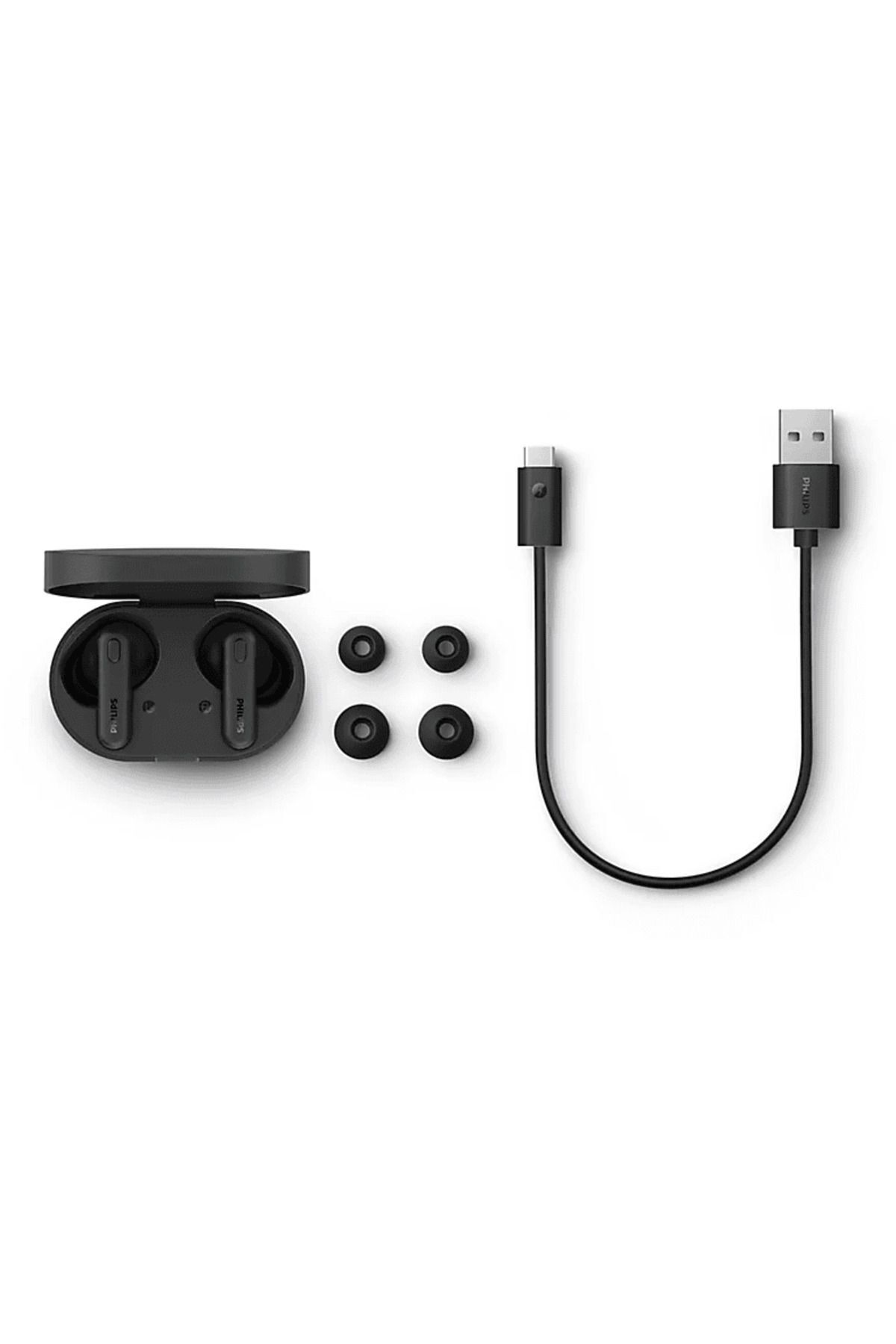 Philips Tat1108bk Siyah Ipx4 Tws Gerçek Kablosuz Kulak Içi Kulaklık