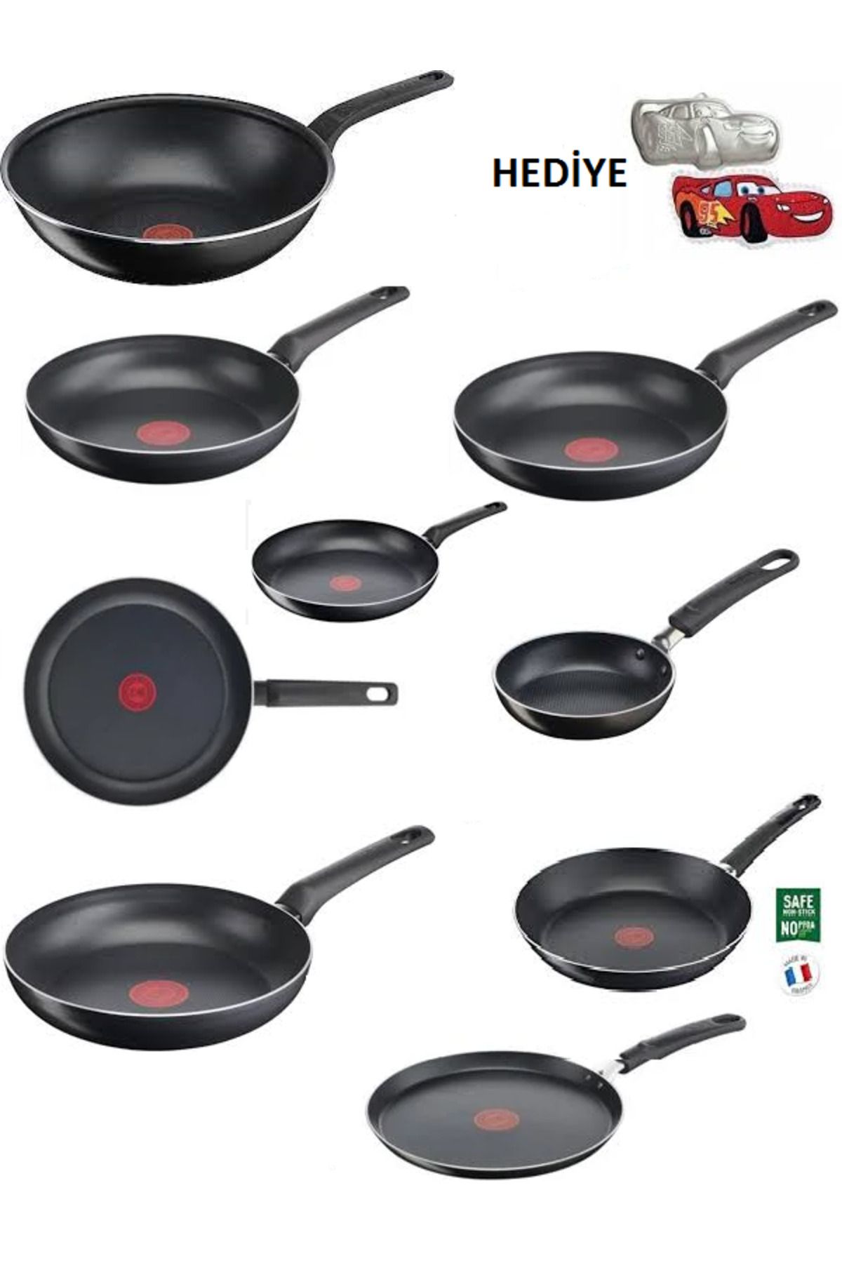 TEFAL Titanyum Simplyclean Difüzyon Tabanlı 10 Parça Set