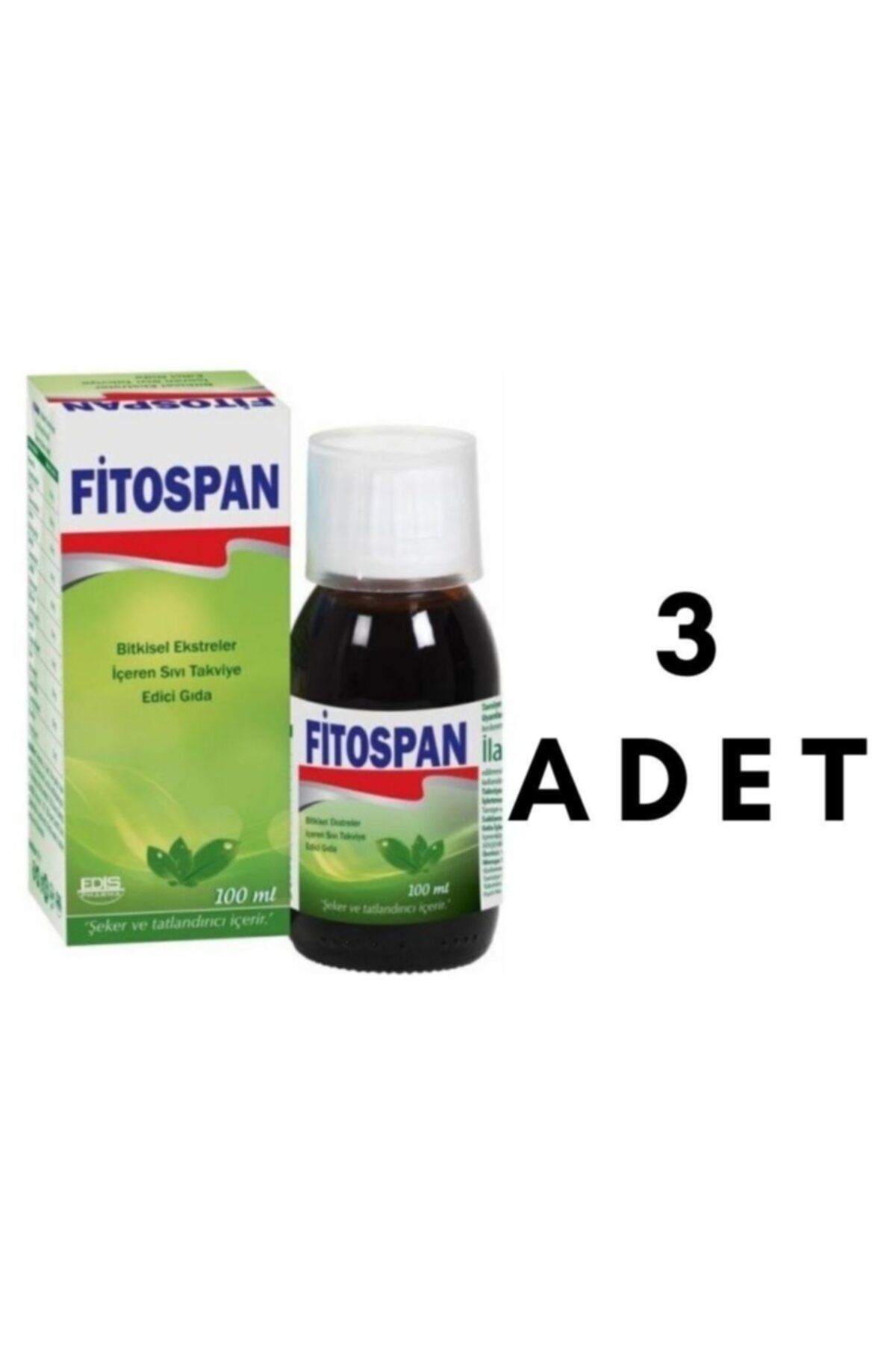 EDİS PHARMA Fitospan Bitkisel Şurup 100 Ml 3 Adet