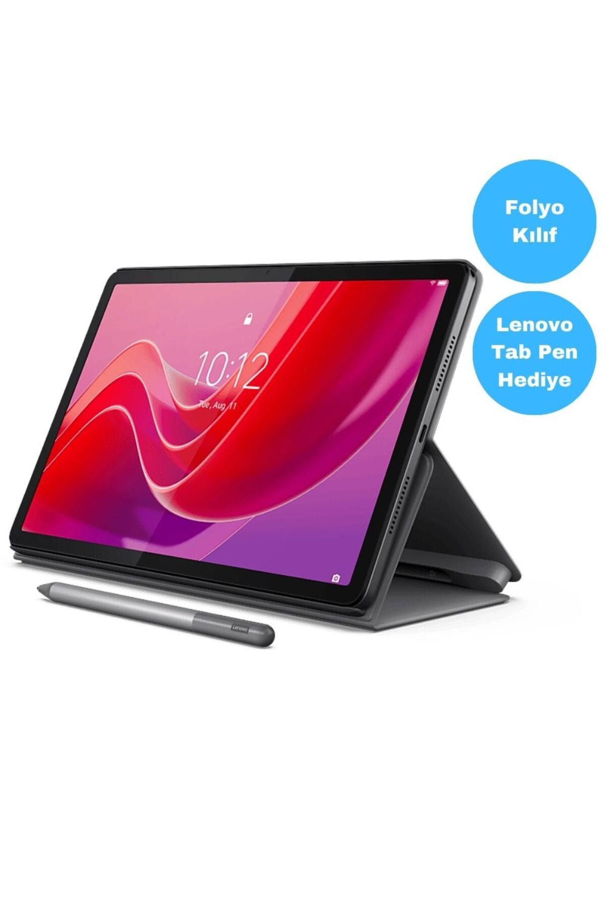 LENOVO Tab K11 TB330FU 11'' 4GB + 128GB WUXGA Wi-Fi Tablet ZADC0072TR Kılıf Ve Lenovo Tab Pen Hediye