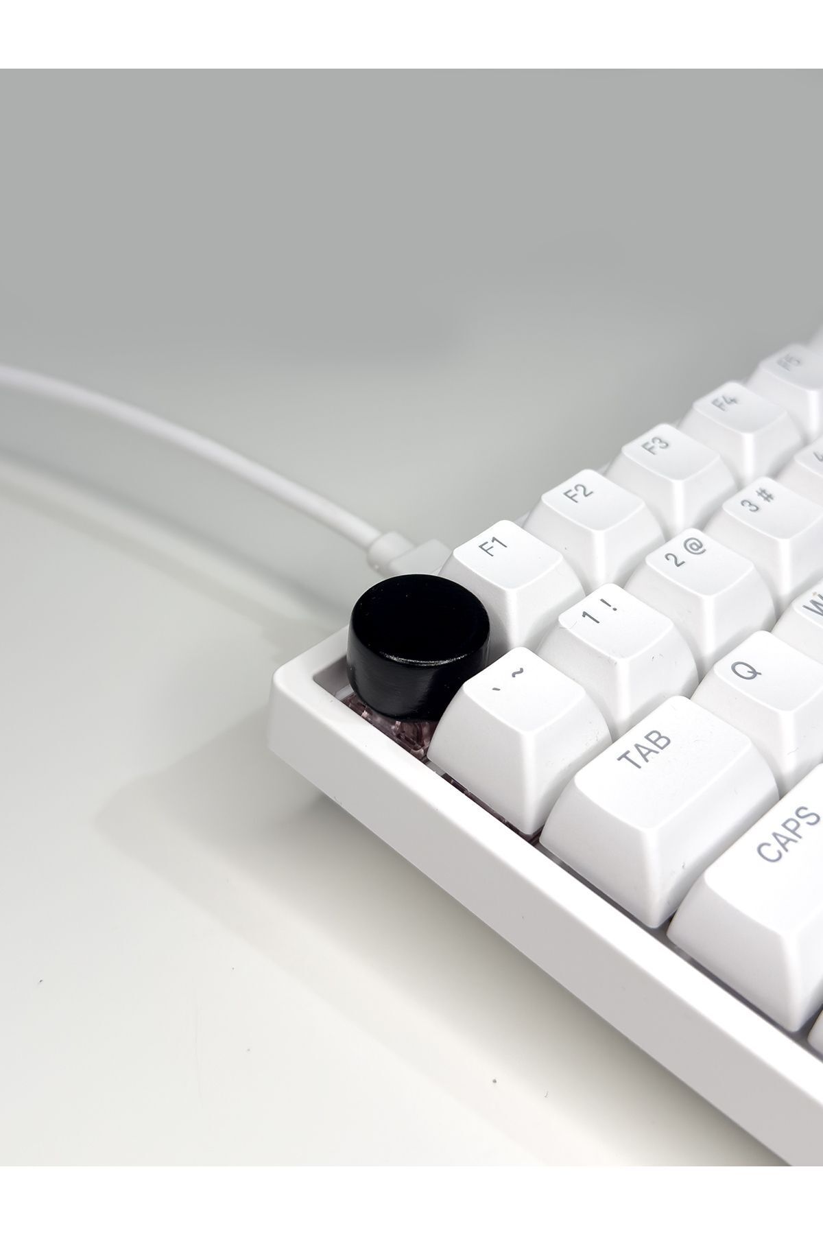 buffed Round Mekanik Klavye Tuşu Siyah Artisan Keycaps Gamer Aksesuar buffed