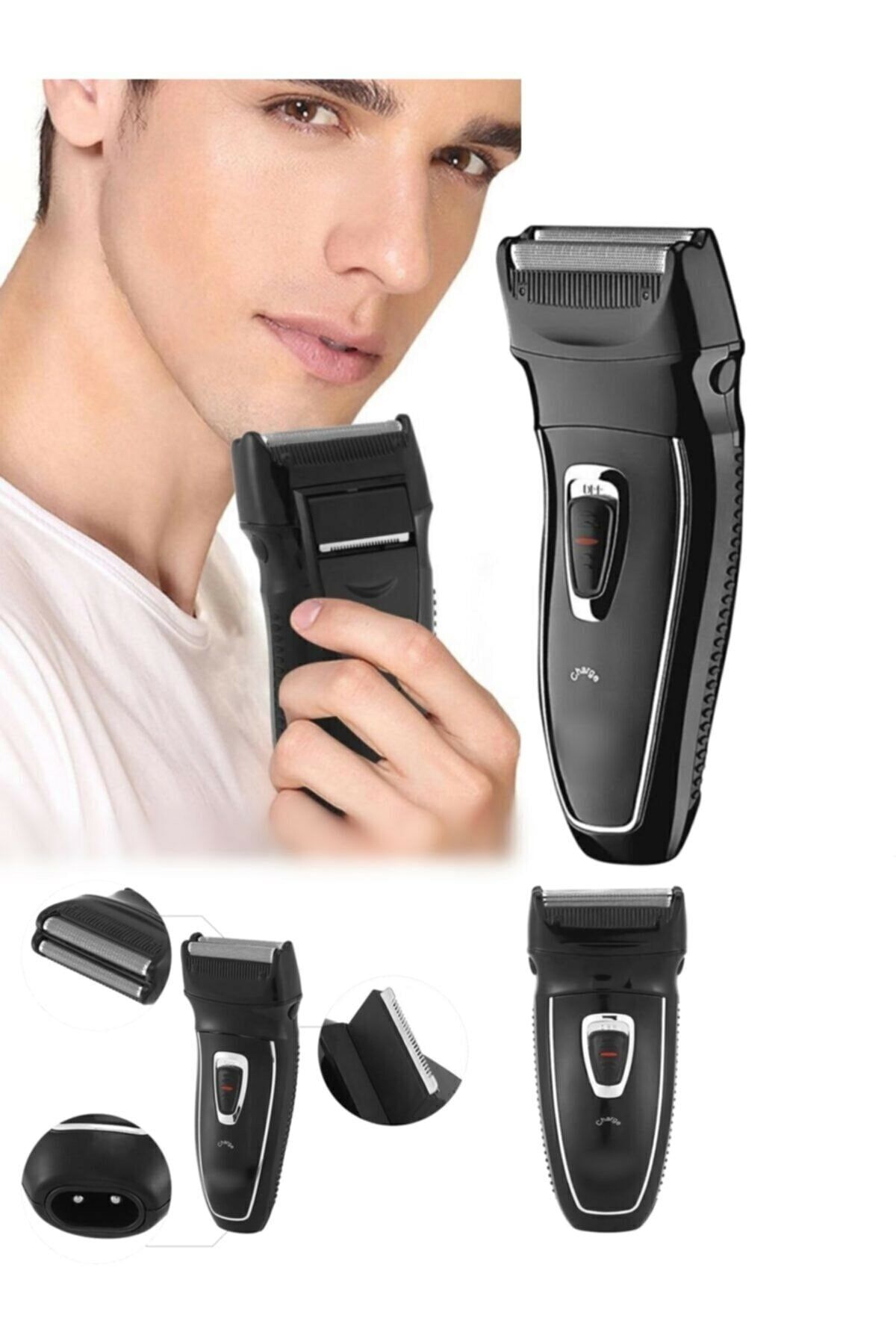 Janva 8700 Şarjlı Çift Bıçaklı Tıraş Makinesi, Saç Sakal Bıyık Kesme Traş Makinesi