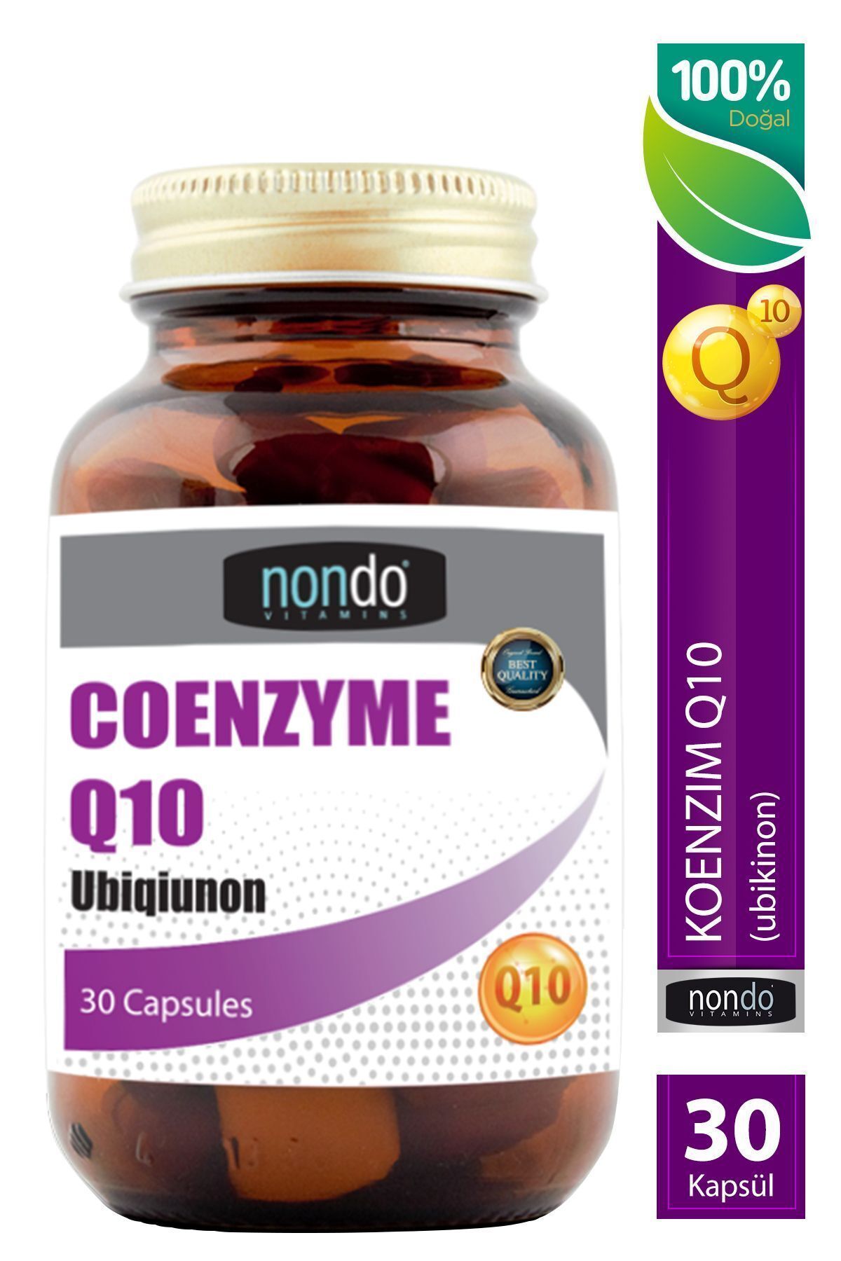 Nondo Coenzym Koenzim Q10 30 Kapsül ( Koenzim, Mangezyum)