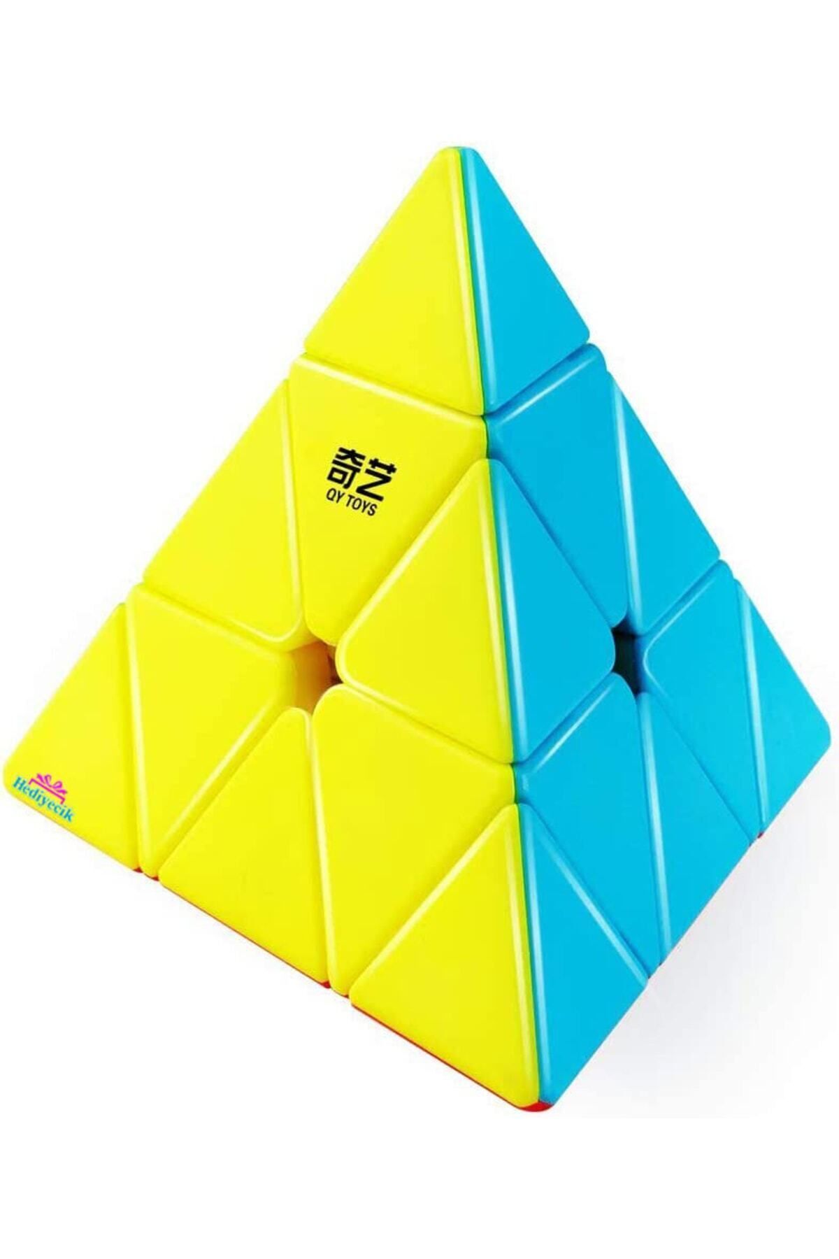 hediyecik Qiyi Qiming S2 Pyraminx Zeka Küpü Rübik Küp Yapışkansız