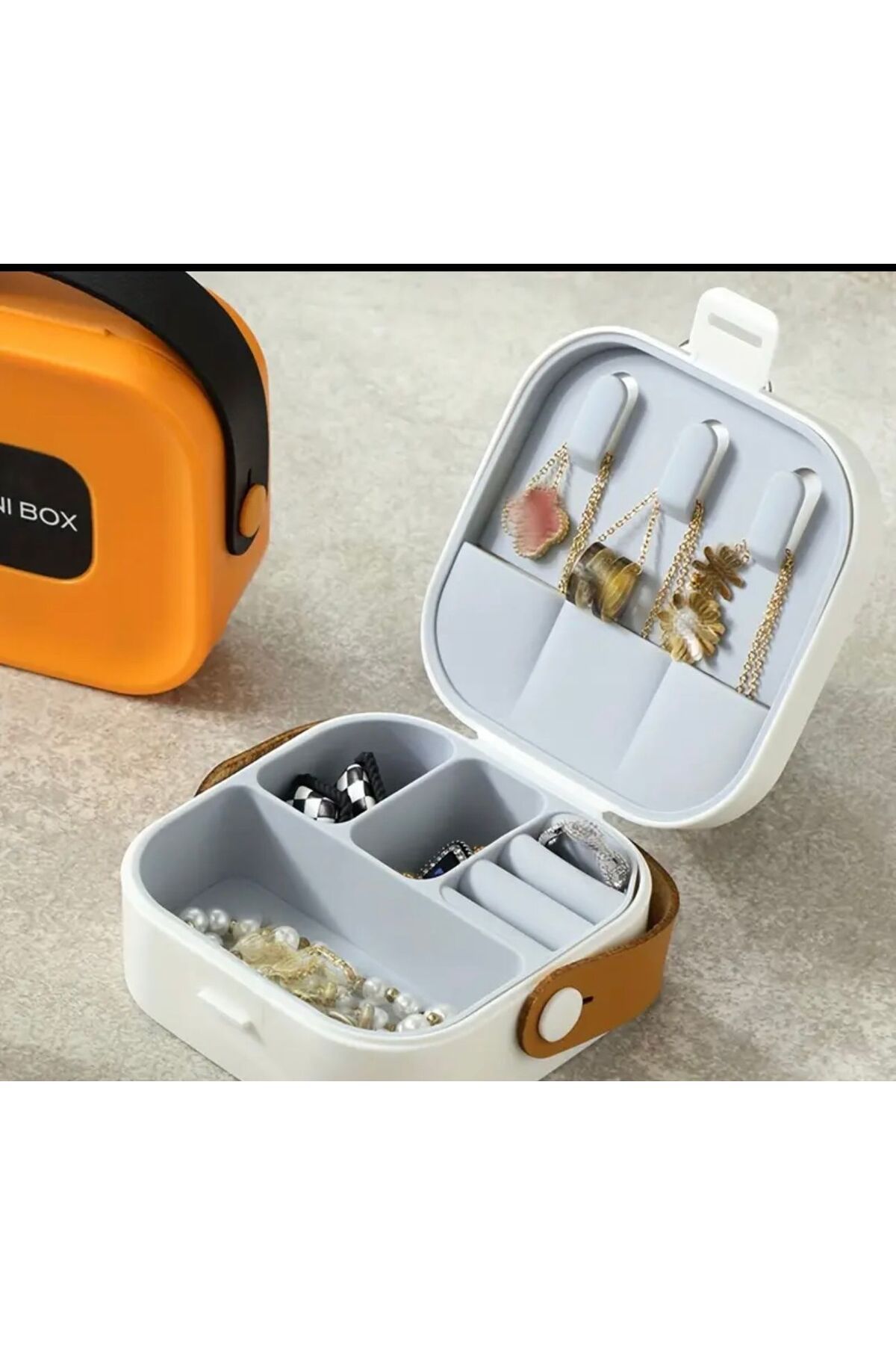 MINIBOX MİNİ BOX TAKI VE MÜCEVHER KUTUSU (beyaz)