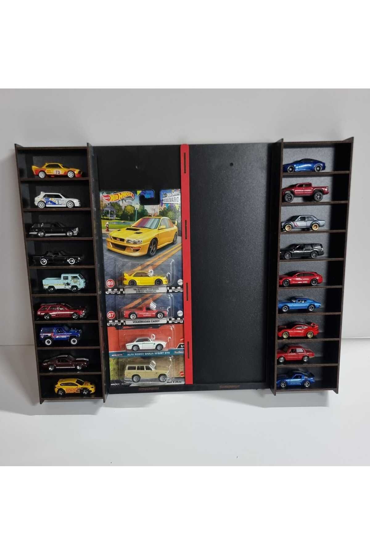HOT WHEELS Hotwheels Sergileme Rafı Açık ve Kapalı
