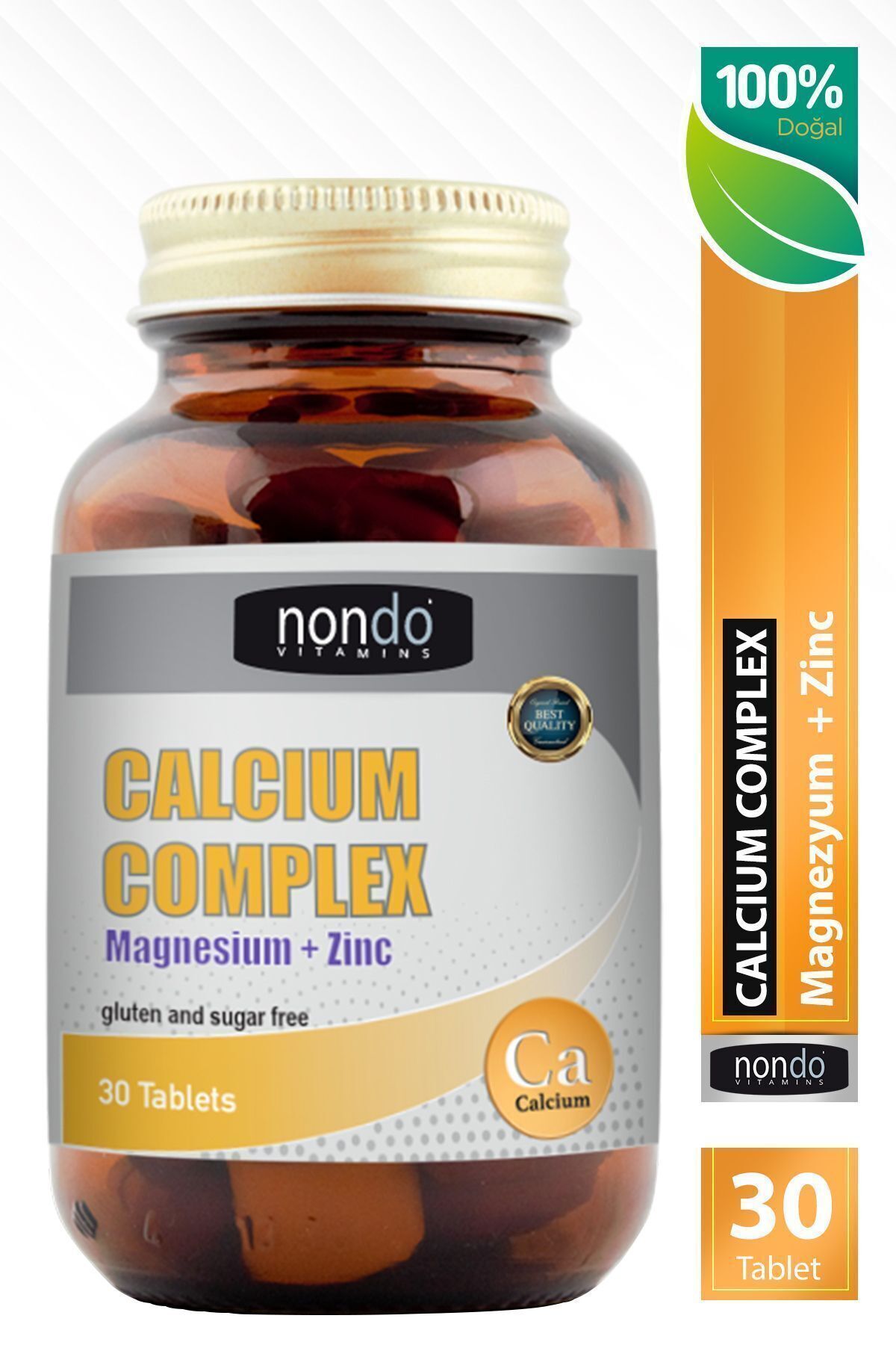 Nondo Calcium Complex 30 Tablet (MAGNEZYUM, KALSİYUM, ÇİNKO, VİTAMİN D)