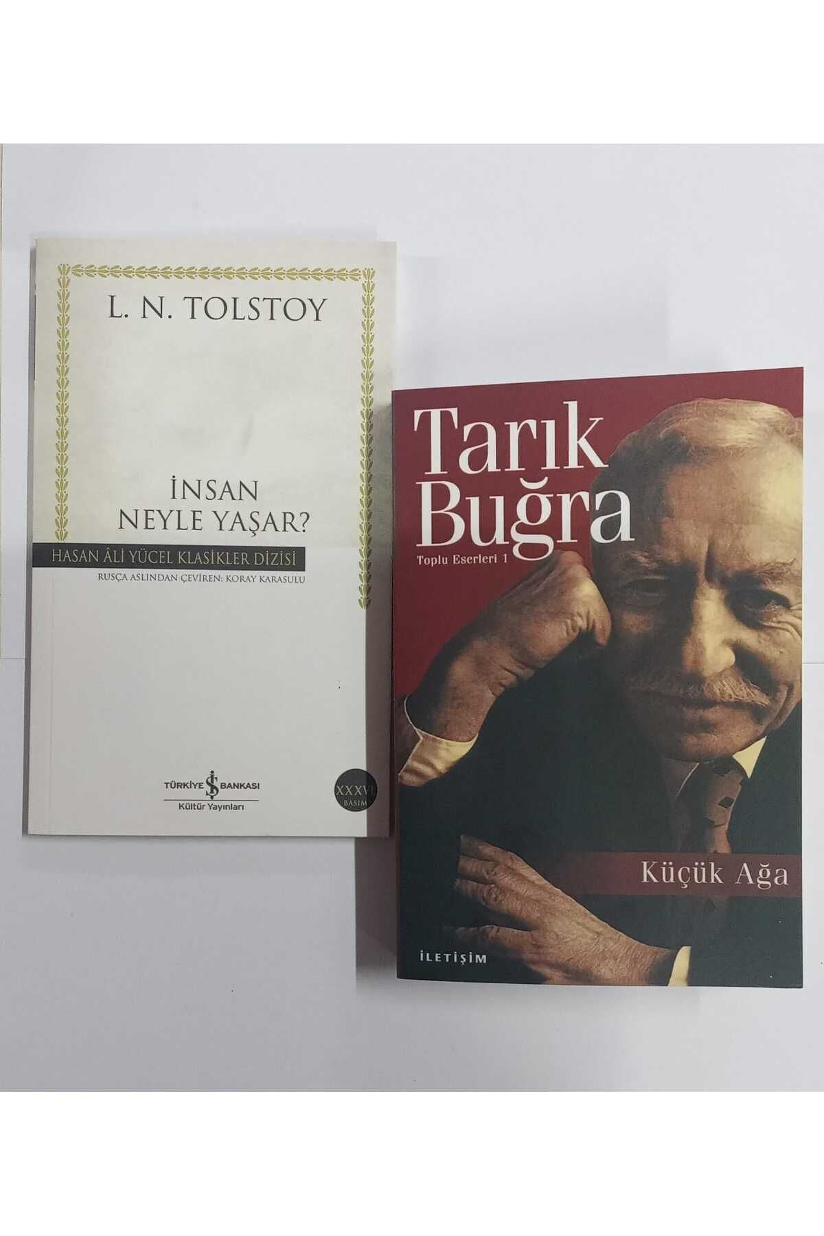 Türkiye İş Bankası Kültür Yayınları İnsan Neyle Yaşar (İş Bankası)  - Küçük Ağa (Tarık Buğra). 2 Kitap Set.
