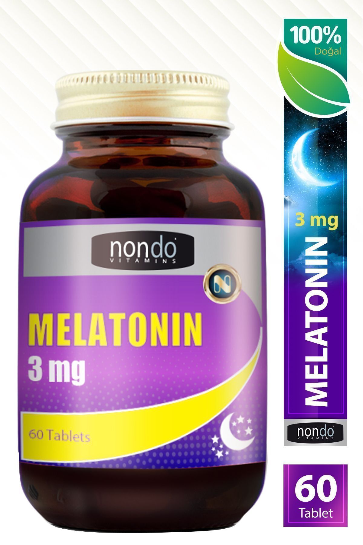 Nondo Melatoninn 3 Mg 60 Tablet