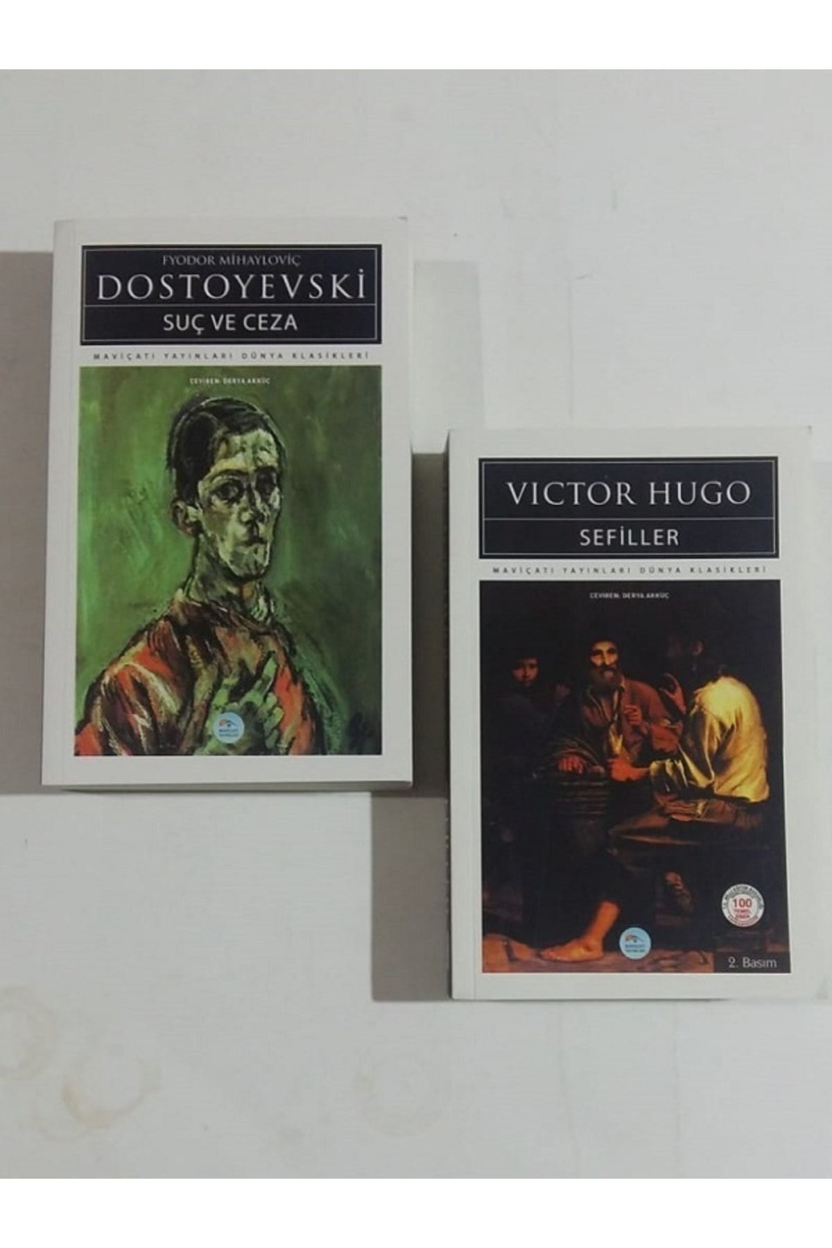Mavi Çatı Yayınları Sefiller (victor Hugo) + Suç Ve Ceza (dostoyevski) 2 Kitap Set.