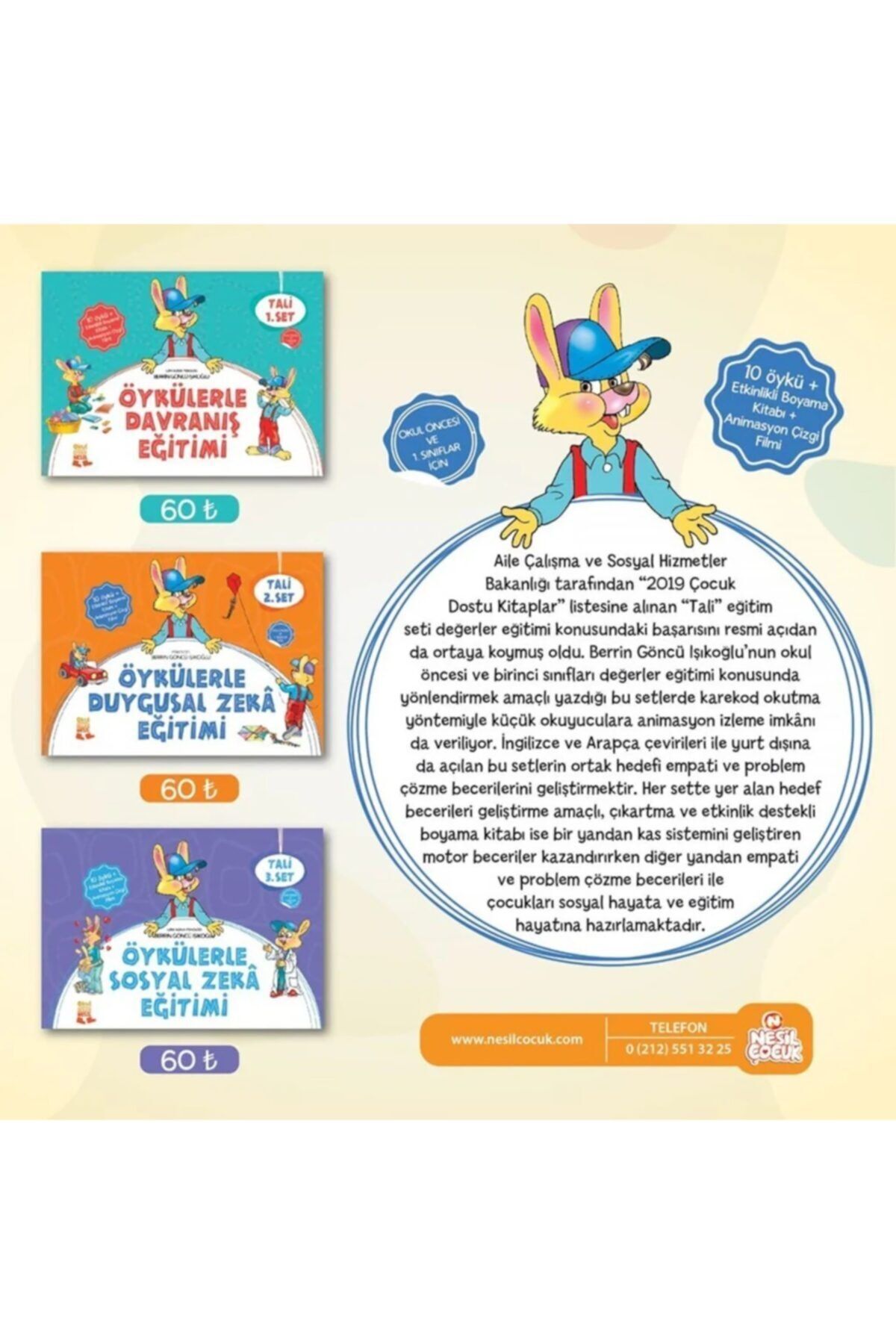 Nesil Yayınları Tali Öykülerle Davranış Serisi 1-2-3 Set