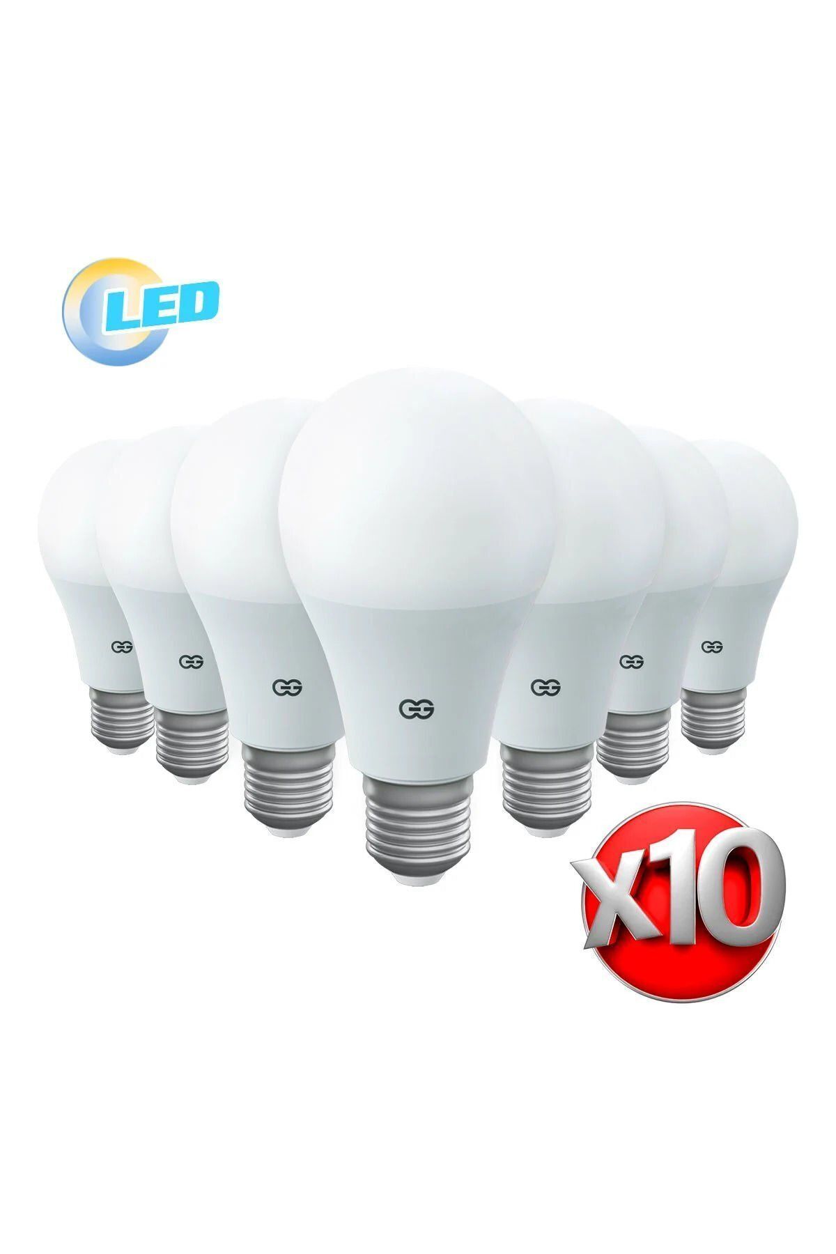 Günsan Valta 10'lu Led Ampul 12w Beyaz Işık E27 (6500K 220-240V)