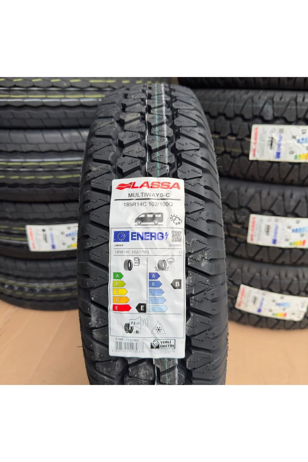 Lassa 185/ R14 102/100Q 8PR Lassa MULTIWAYS-C 4 Mevsim Lastik 2024 Üretim