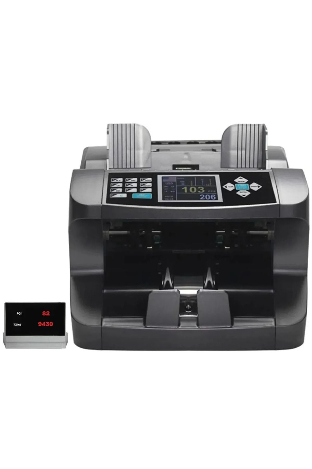 Sigma Sc6600 Black Karışık Para Sayma Makinesi Tl,euro, Usd Karışık Sayım Müşteri Ekranı