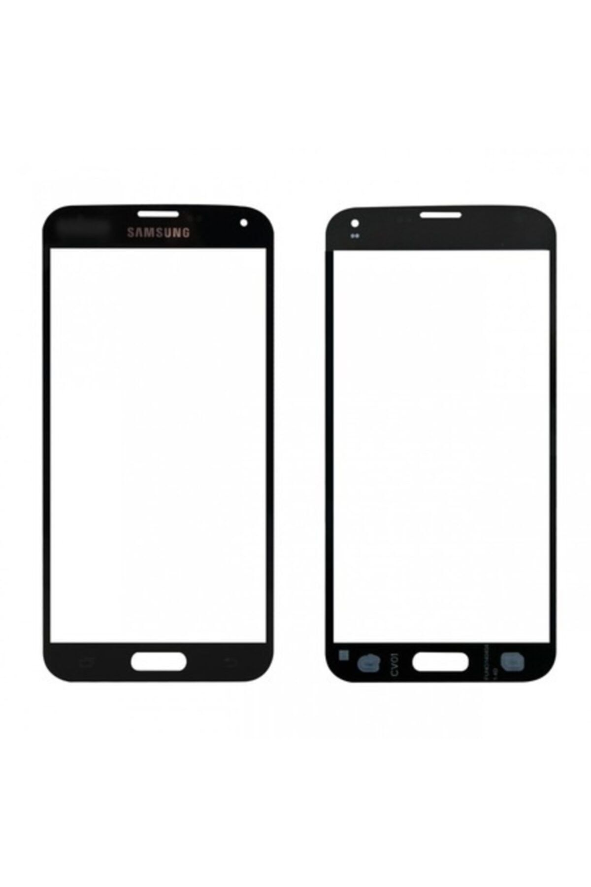 Samsung Galaxy S5 Ocalı Ön Cam Lens A+ Kalite Siyah - Black