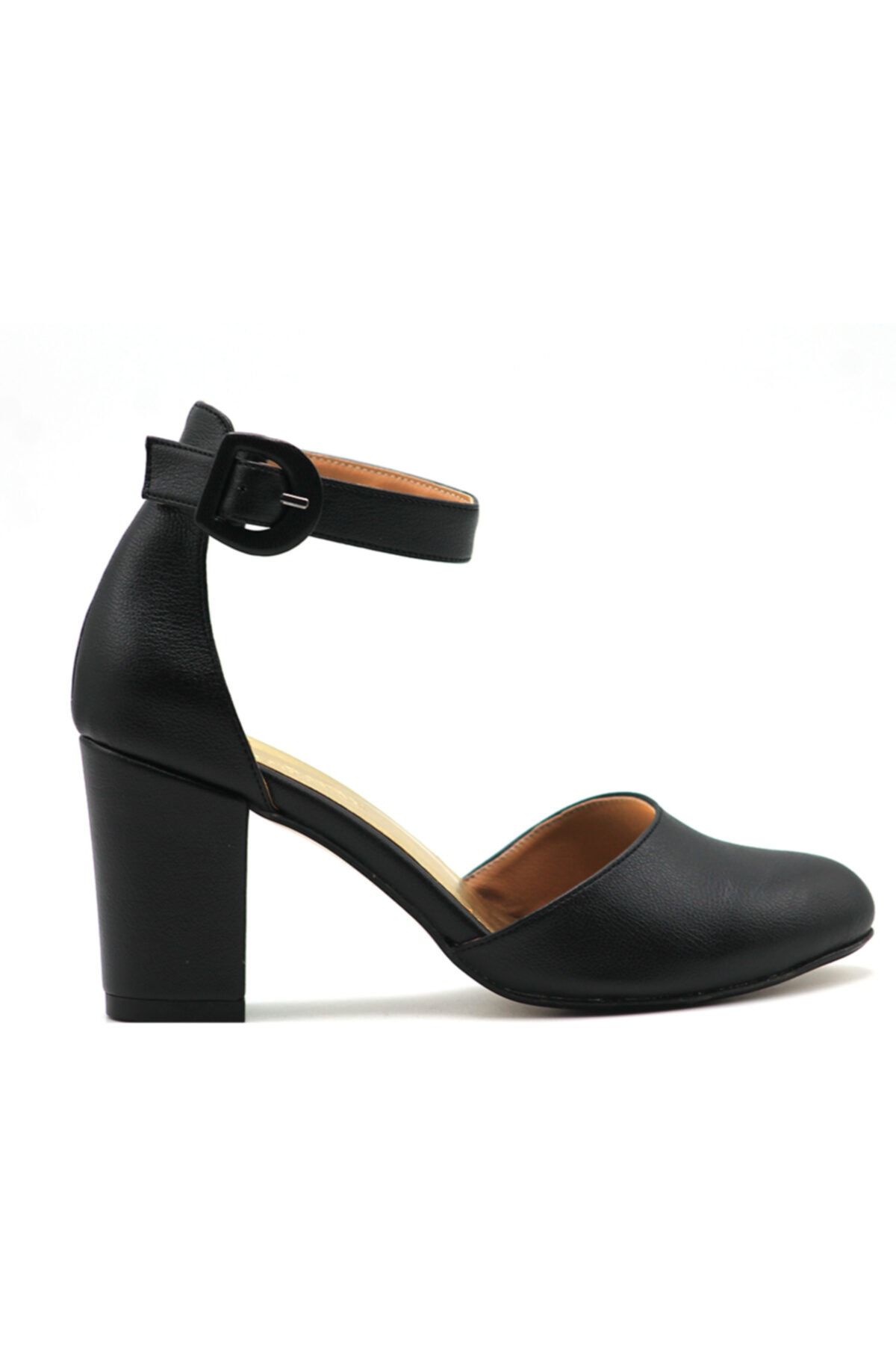 Marka Kadın Siyah Kalın Topuklu Ayakkabı