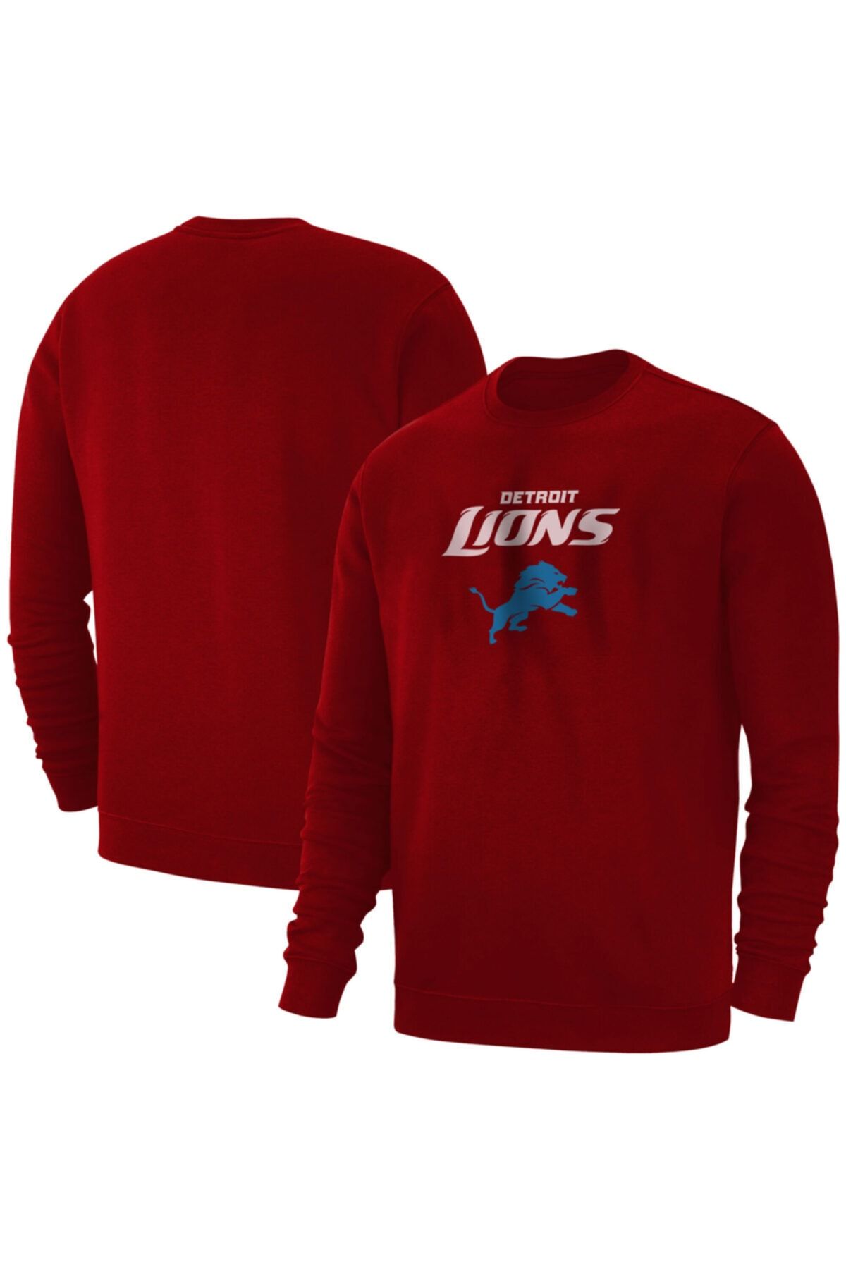 Usateamfans Erkek Bordo Detroit Lions Basic Sweatshirt