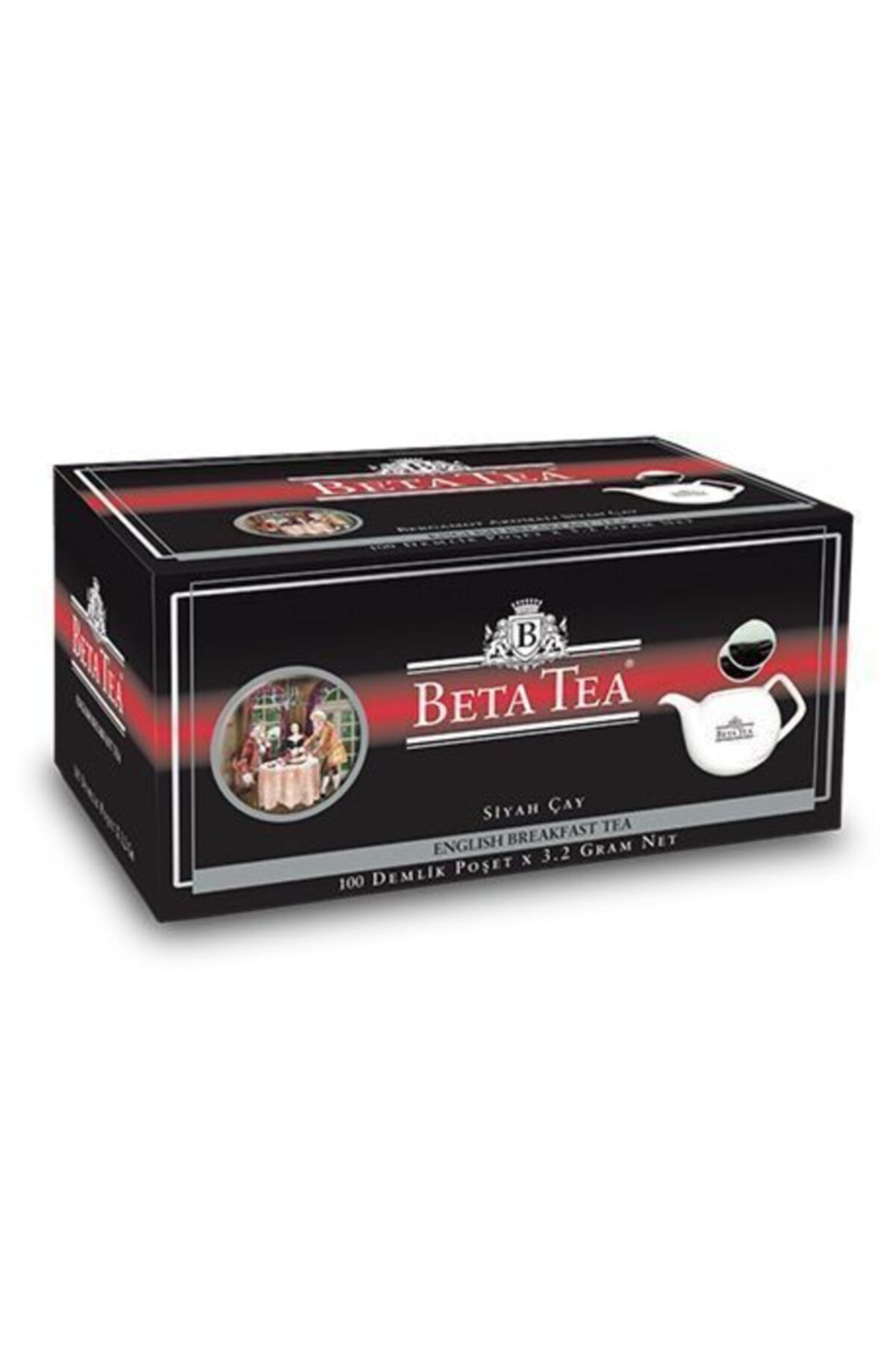Beta Tea English Breakfast Demlik Poşet 100 X 3,2 gr (Seylan Çayı - Ceylon Tea)