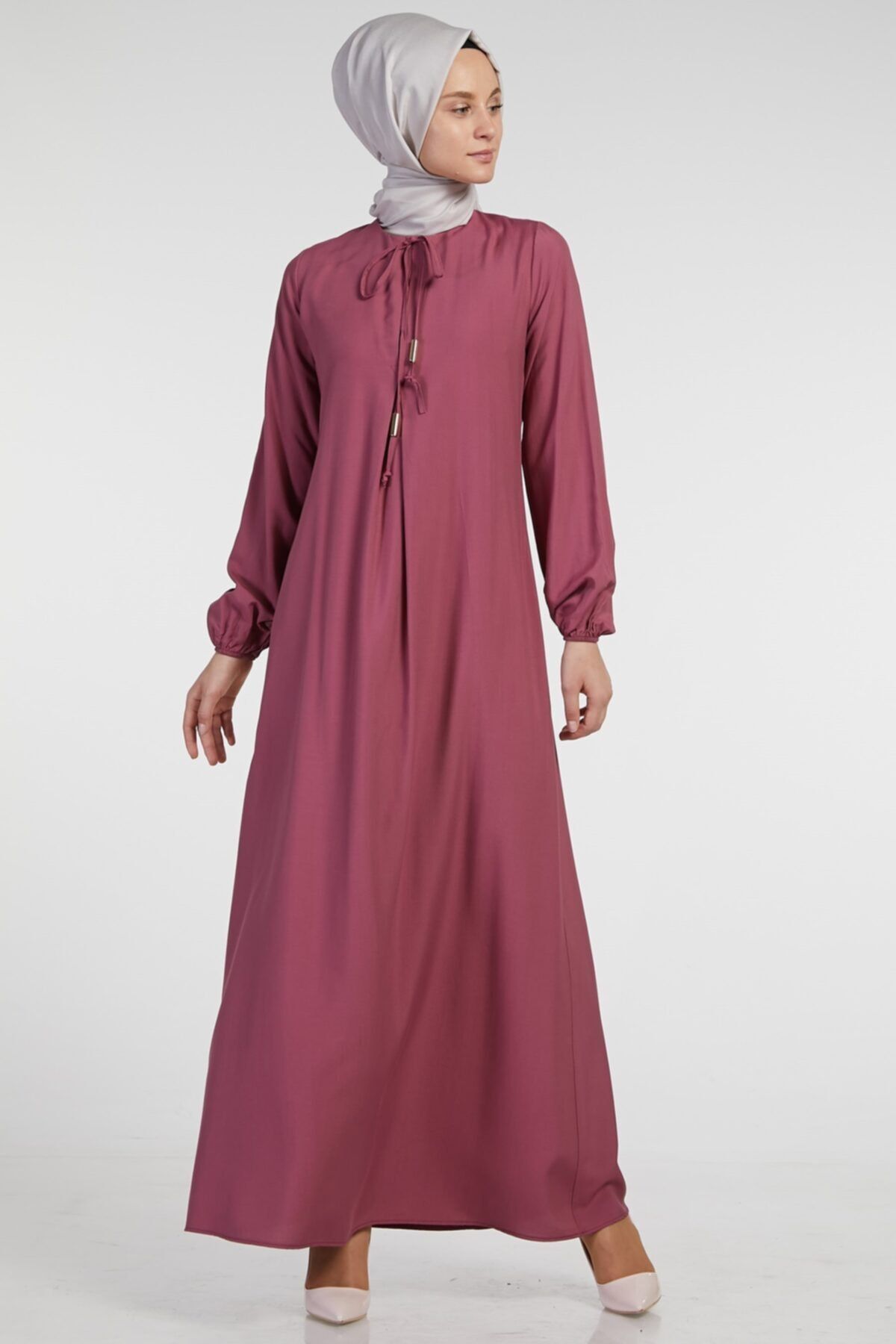 Nassah Kadın Gül Kurusu Elbise Us-0200-53