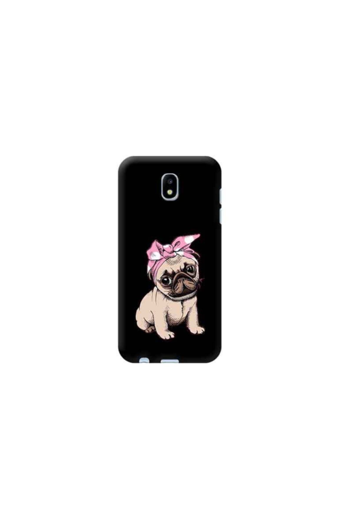 Kılıf Madeni Samsung Galaxy J5 2017 Köpek Siyah Koleksiyon Telefon Kılıfı