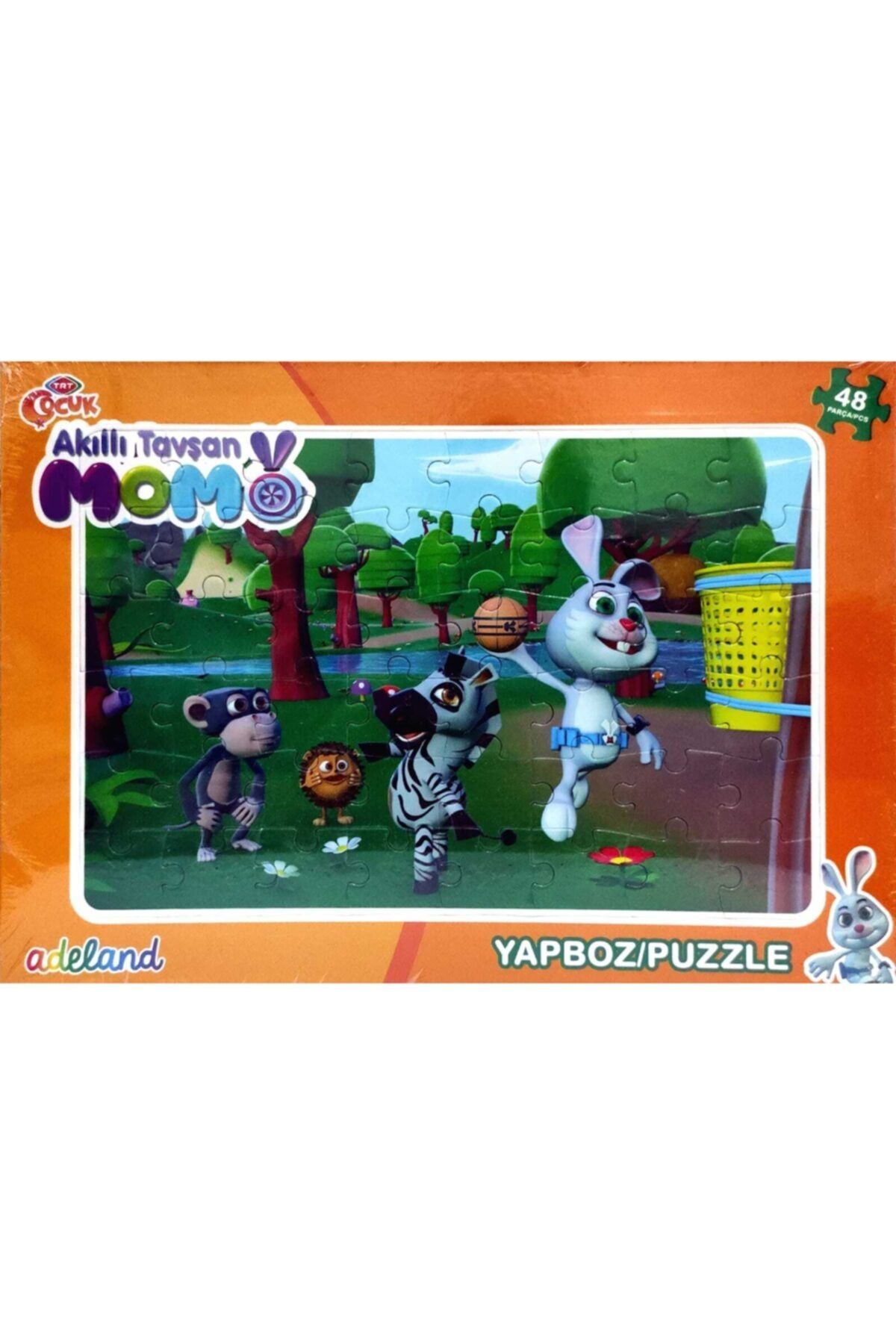 Adel Oyuncak Çocuk Akıllı Tavşan Momo 48 Parça Yapboz Puzzle