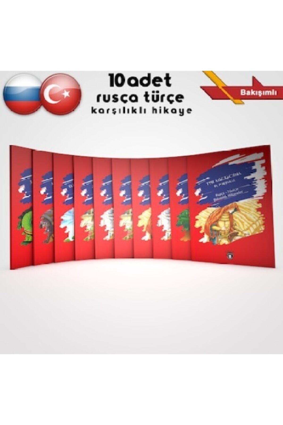Dorlion Yayınevi Rusça-türkçe Karşılıklı Bakışımlı Hikayeler 10 Kitap Seti