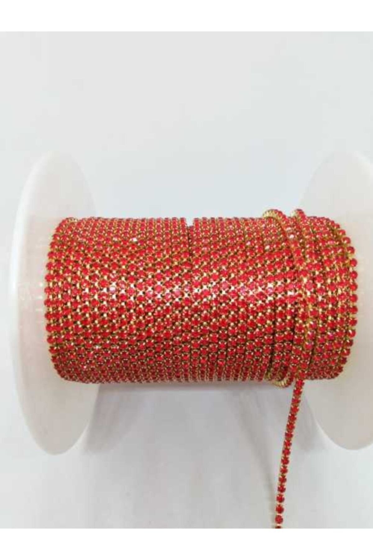 yiğit aksesuar Ss 8-2 mm 1 Top Kırmızı Kristal Sık Şerit