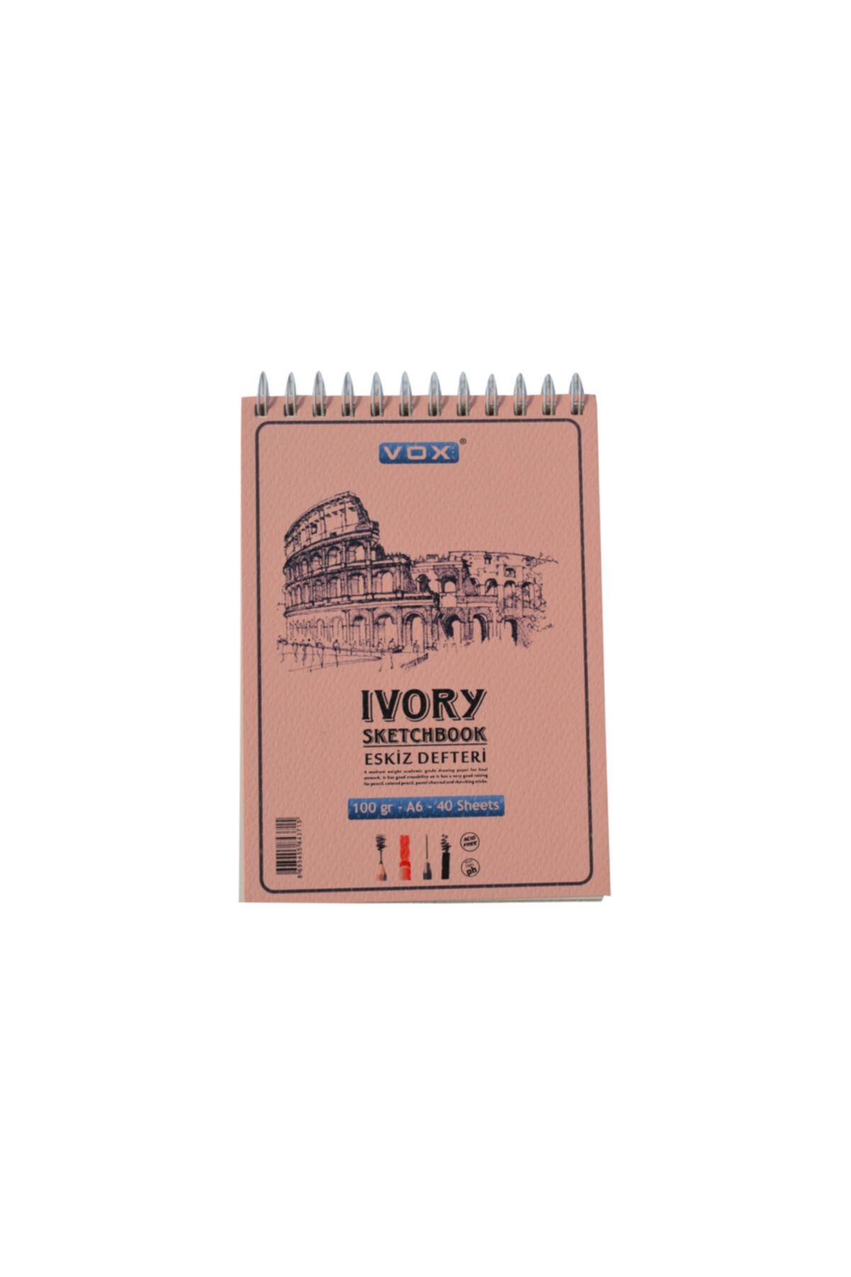 Vox Art A6 Eskiz Defteri Sketchbook Ivory 100 Gr. 40 Yaprak (220-17)
