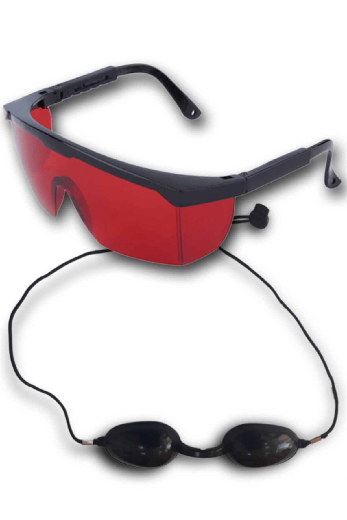 ARMONİKONYA 2 Gözlük Lazer Epilasyon Estetisyen Kırmızı Ipl Hasta Siyah Ipl Gözlük Koruyucu Ipl Gözlüğü