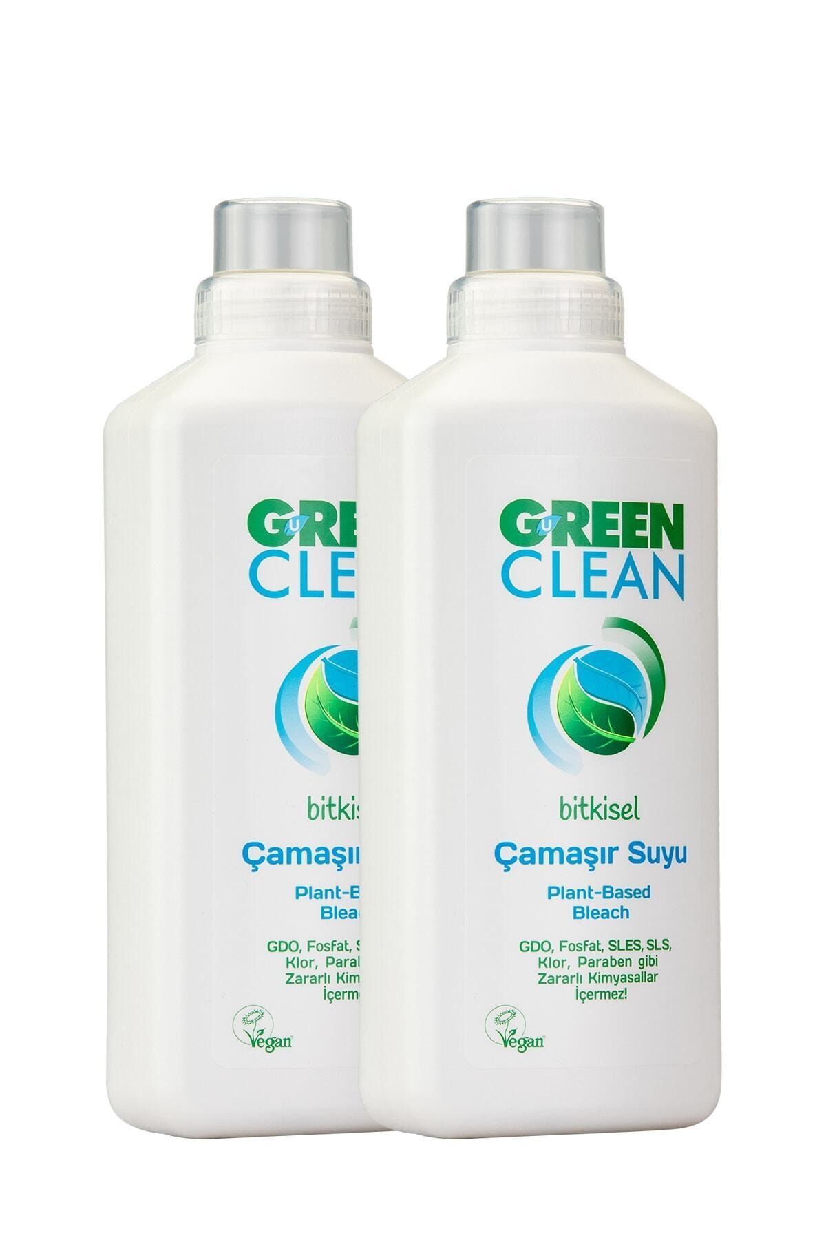 Green Clean Bitkisel Çamaşır Suyu 1 lt 2' Li Set