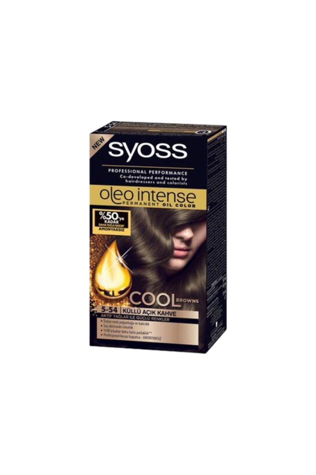 Syoss Oleo Intense Color 5-54 Küllü Açık Kahve 50 Ml