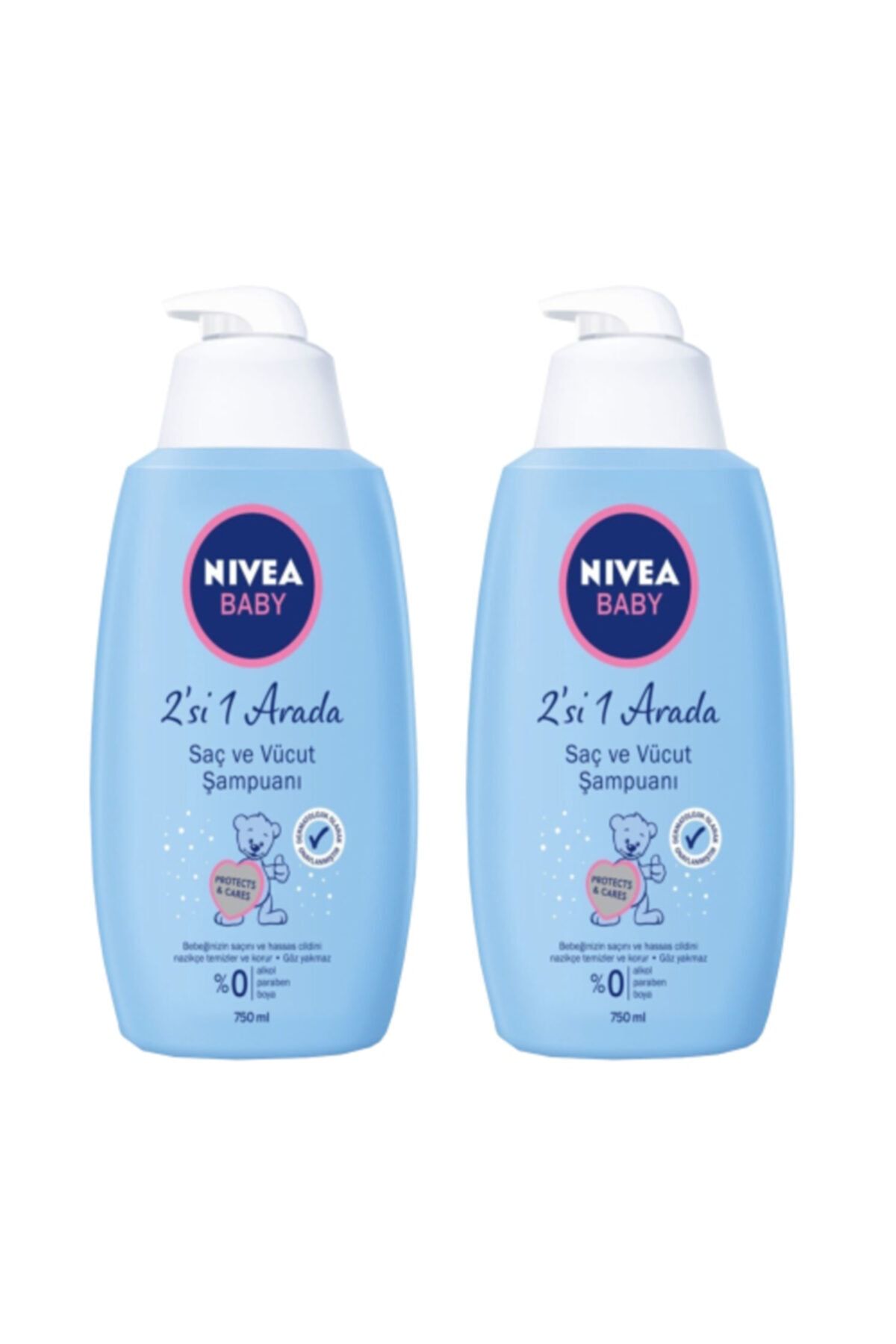 NIVEA Baby Şampuan Saç Ve Vücut 750 Ml X 2 Adet