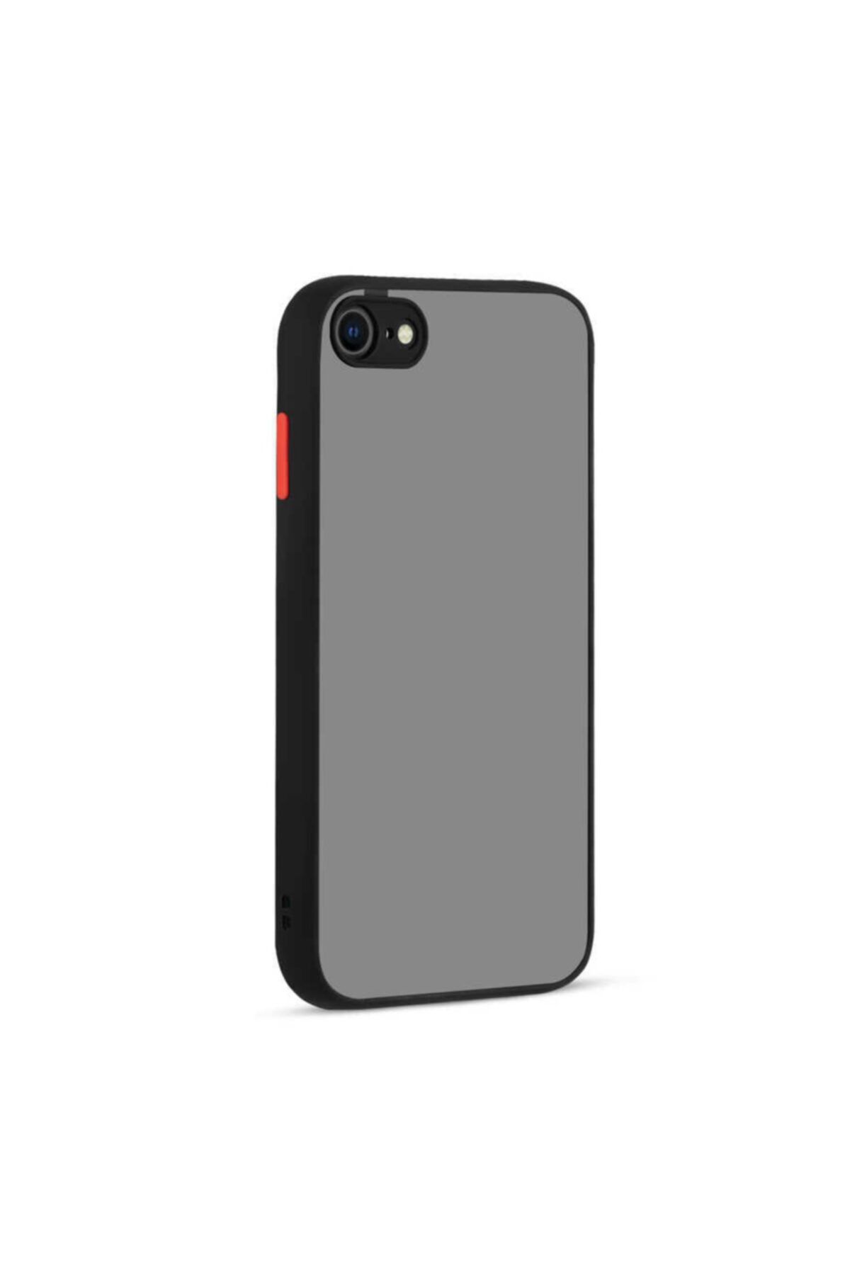 Fibaks Apple Iphone 8 Kılıf Kamera Korumalı Mat Renkli Buzlu Hux Silikon + Ekran Koruyucu