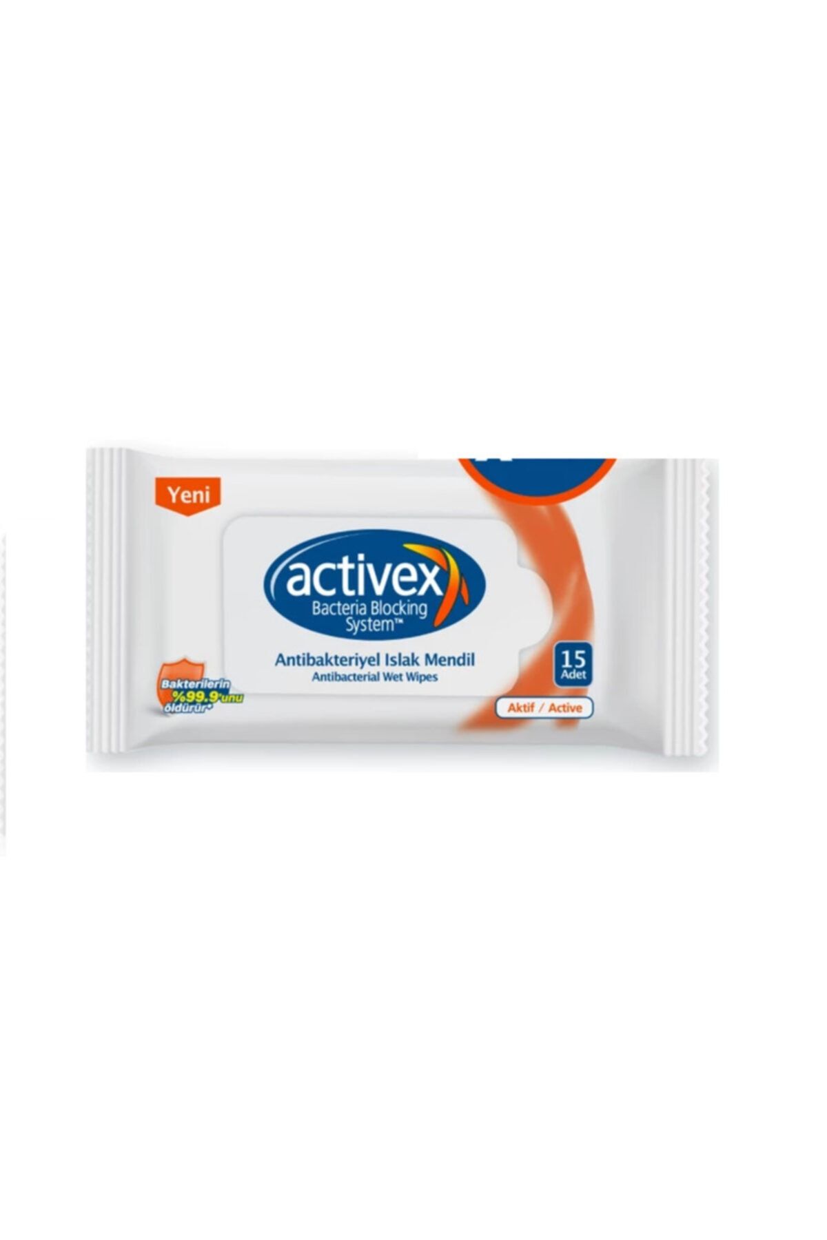 Activex Antibakteriyel Islak Mendil Aktif Cep Boy 15 Yaprak