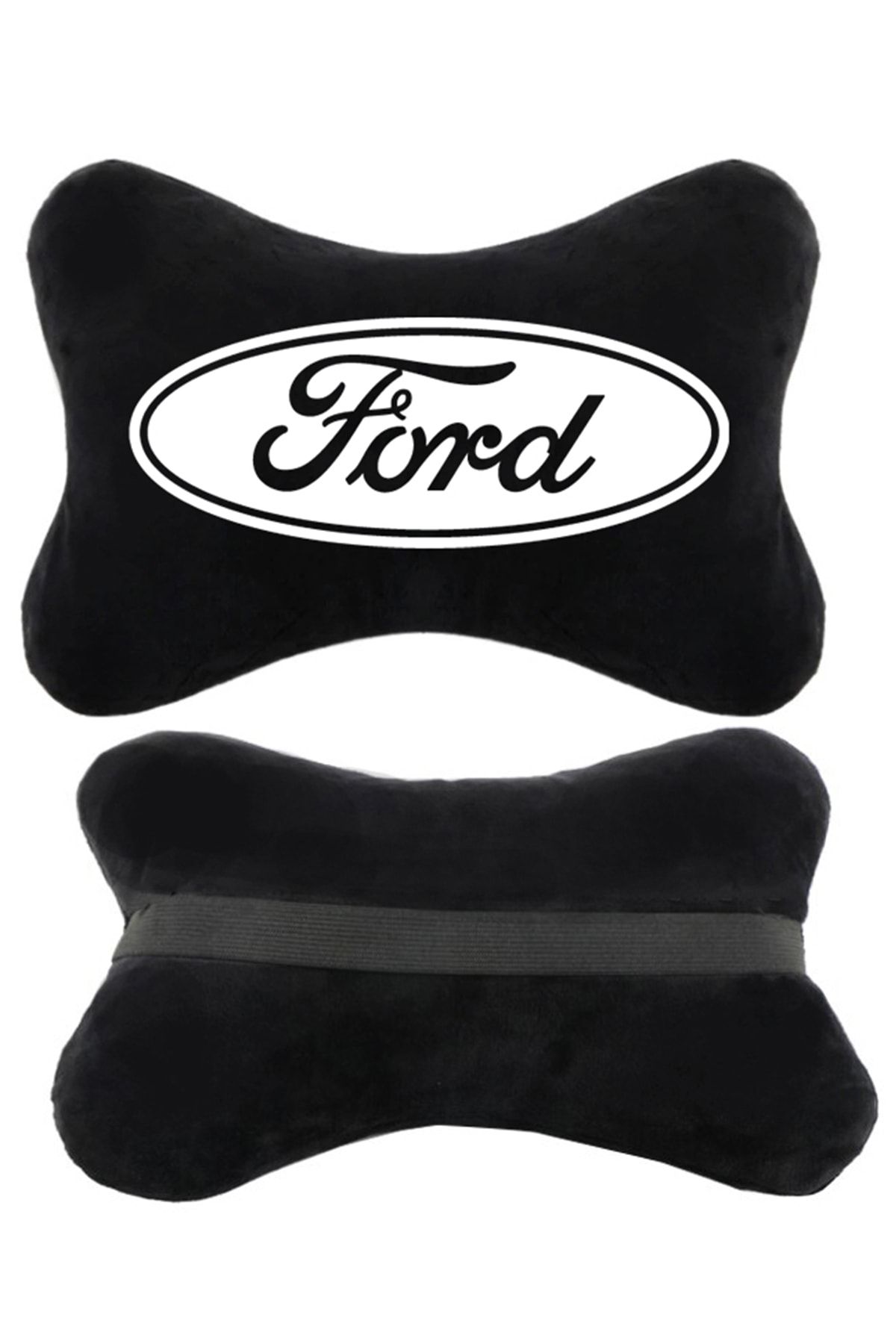 1araba1ev Ford Focus 3 Araç Oto Oto Koltuk Boyun Yastığı Seyahat Yastık 2 Adet Siyah