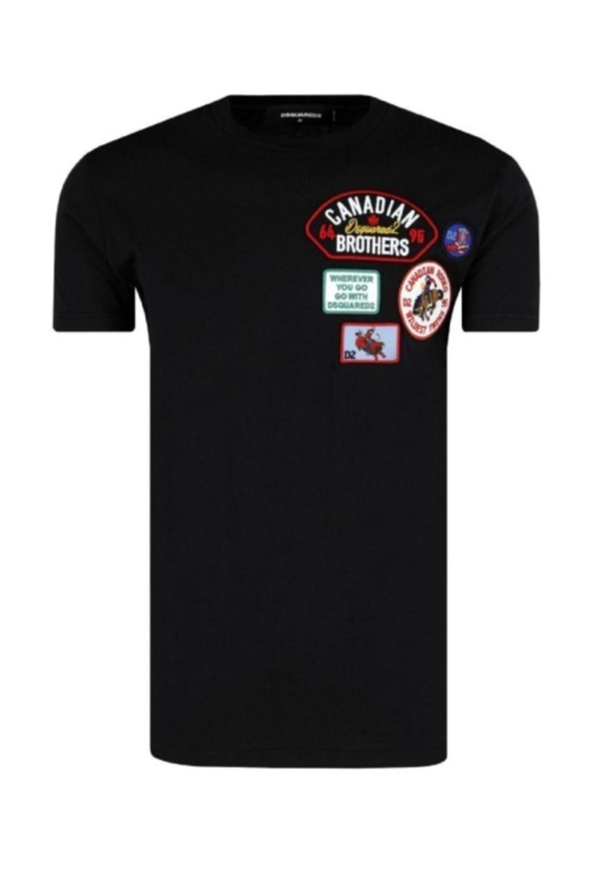 DSquared2 Erkek Siyah Baskılı T-Shirt