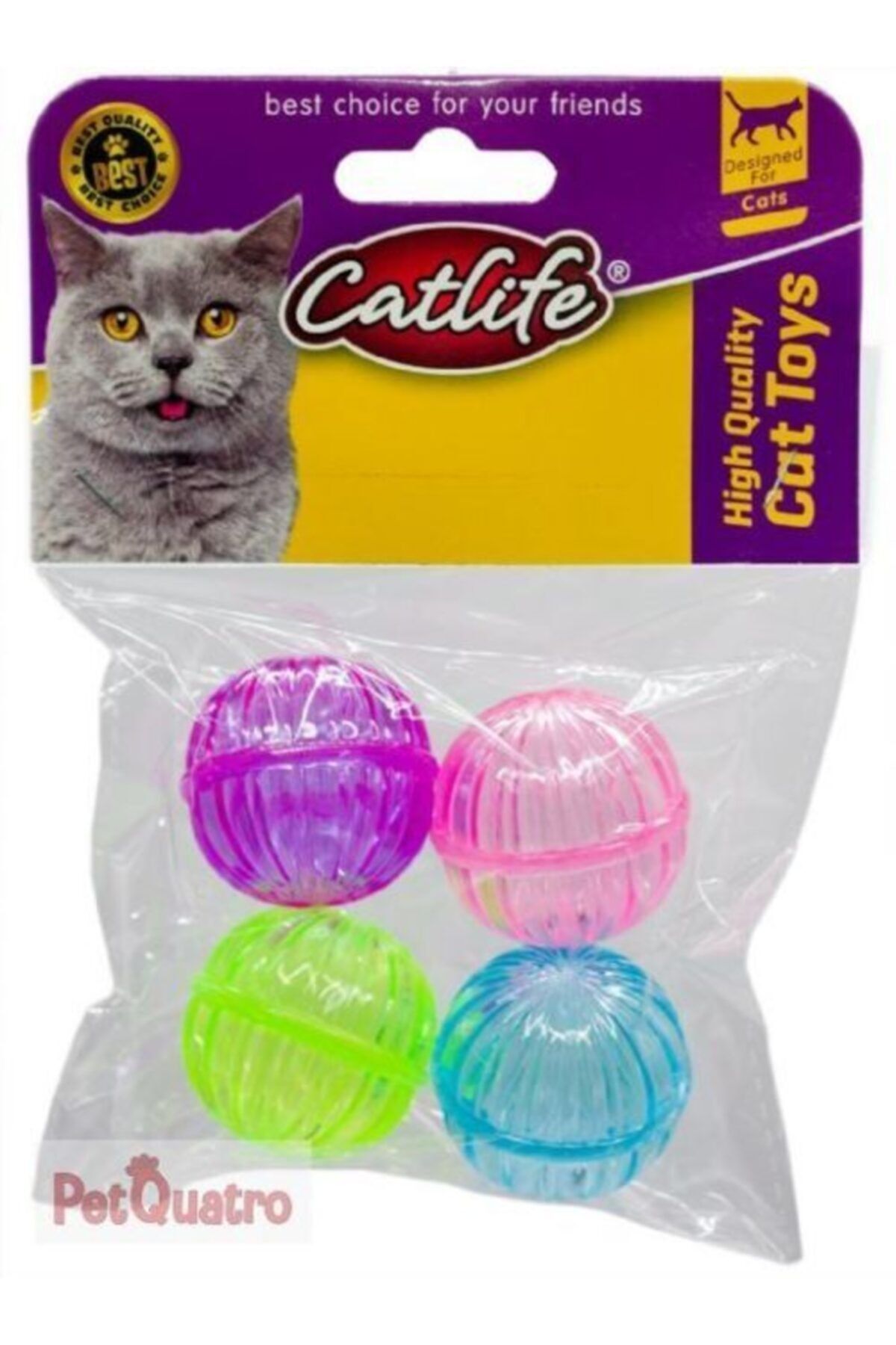 Catlife Zilli Kedi Oyuncağı 4 Lü