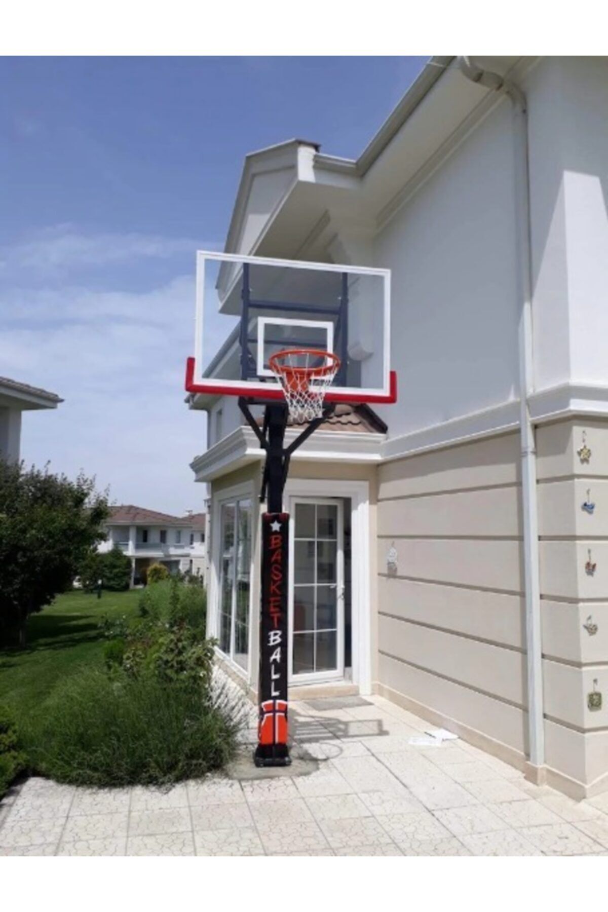 whiteface Basketbol Potası Black Gold Tek Direkli Yükseklik Ayarlı Bastek-107