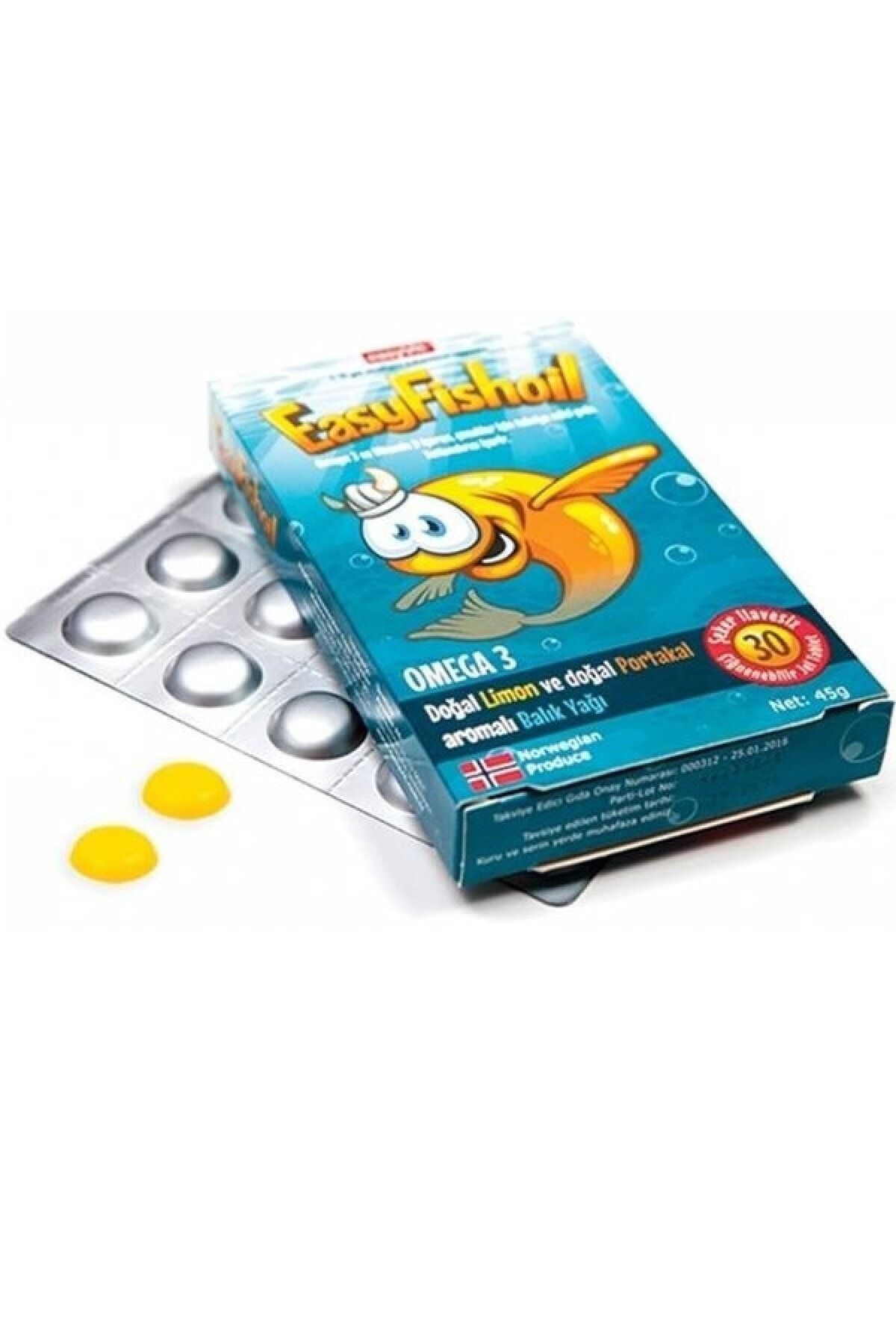 Easy Fishoil Esay Fish Oil 2-18 Yaş Arası Çocuklar Için Balık Yağı 30 Tablet