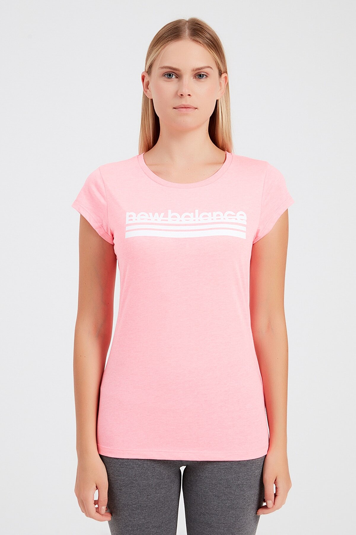 New Balance Kadın T-Shirt - NB VOM TEE - V-WTT918-PNK