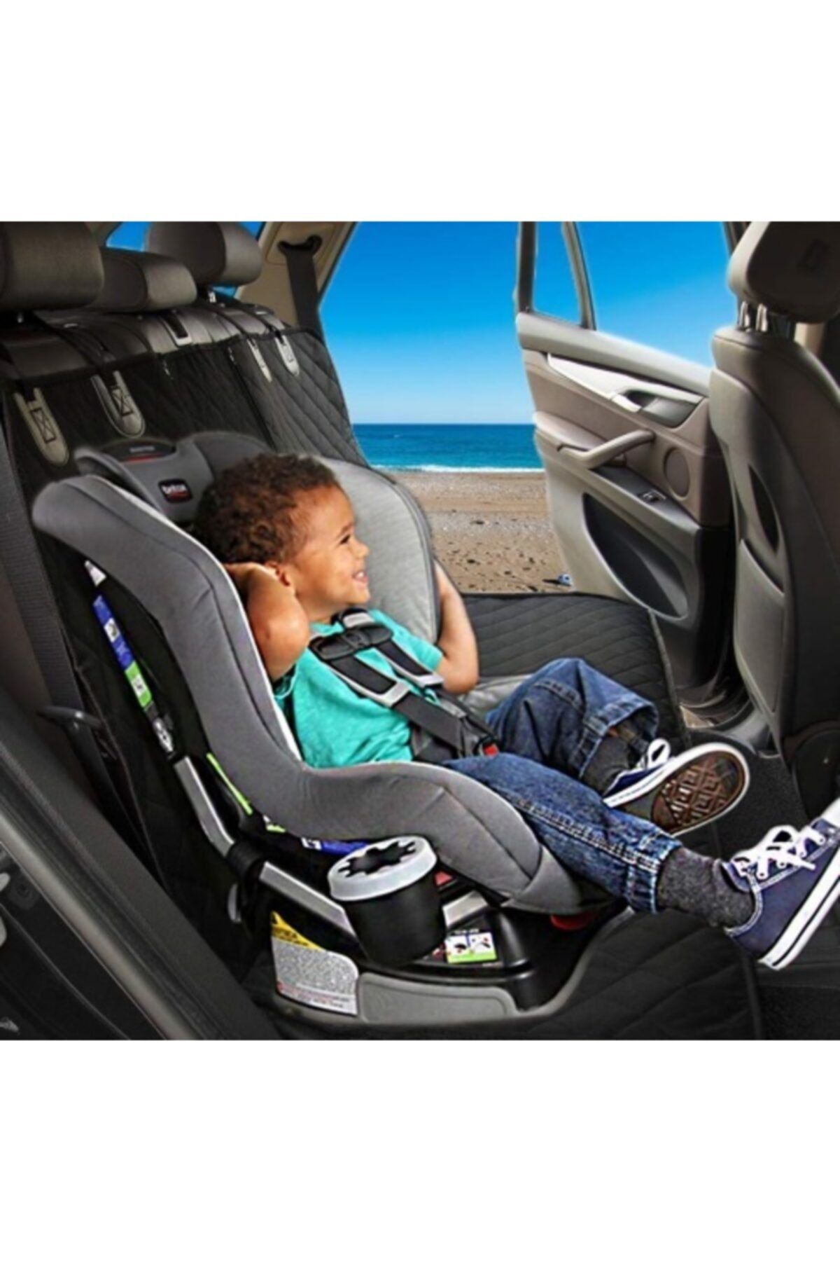 Ankaflex Araba Arka Koltuk Örtüsü Araç Bebek Çocuk Battaniyesi Kir Tutmaz Örtü