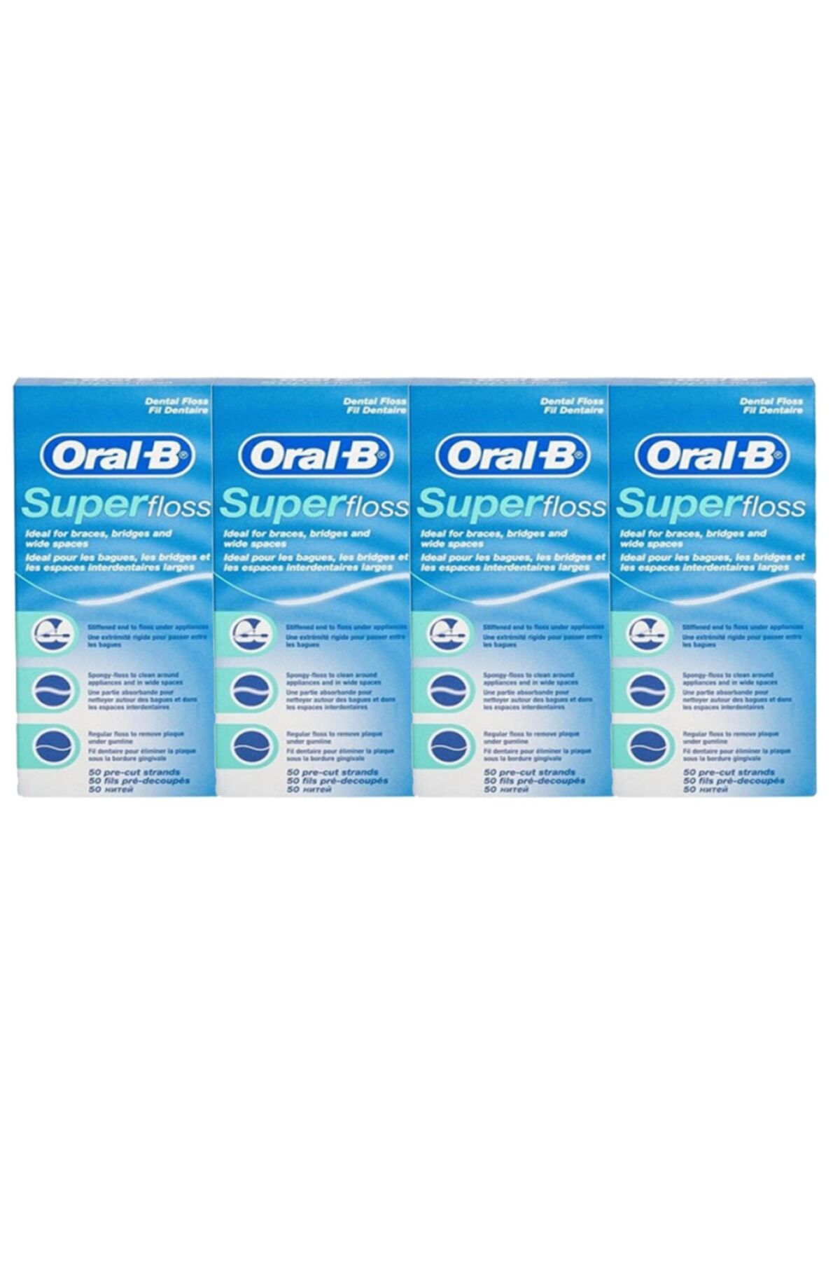 Oral-B Oral B Diş Ipi Süper Floss 50 Adet 4adet
