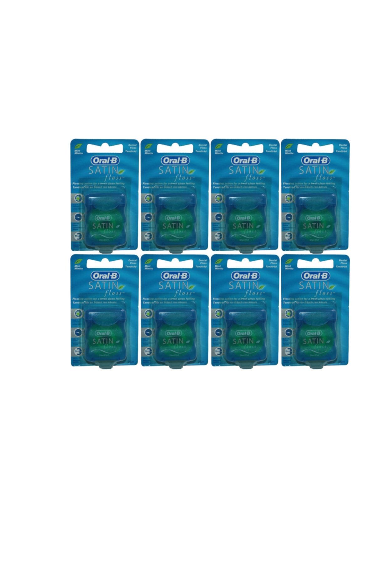Oral-B Satin Floss Mint Diş Ipi 25 Metre 8 Adet