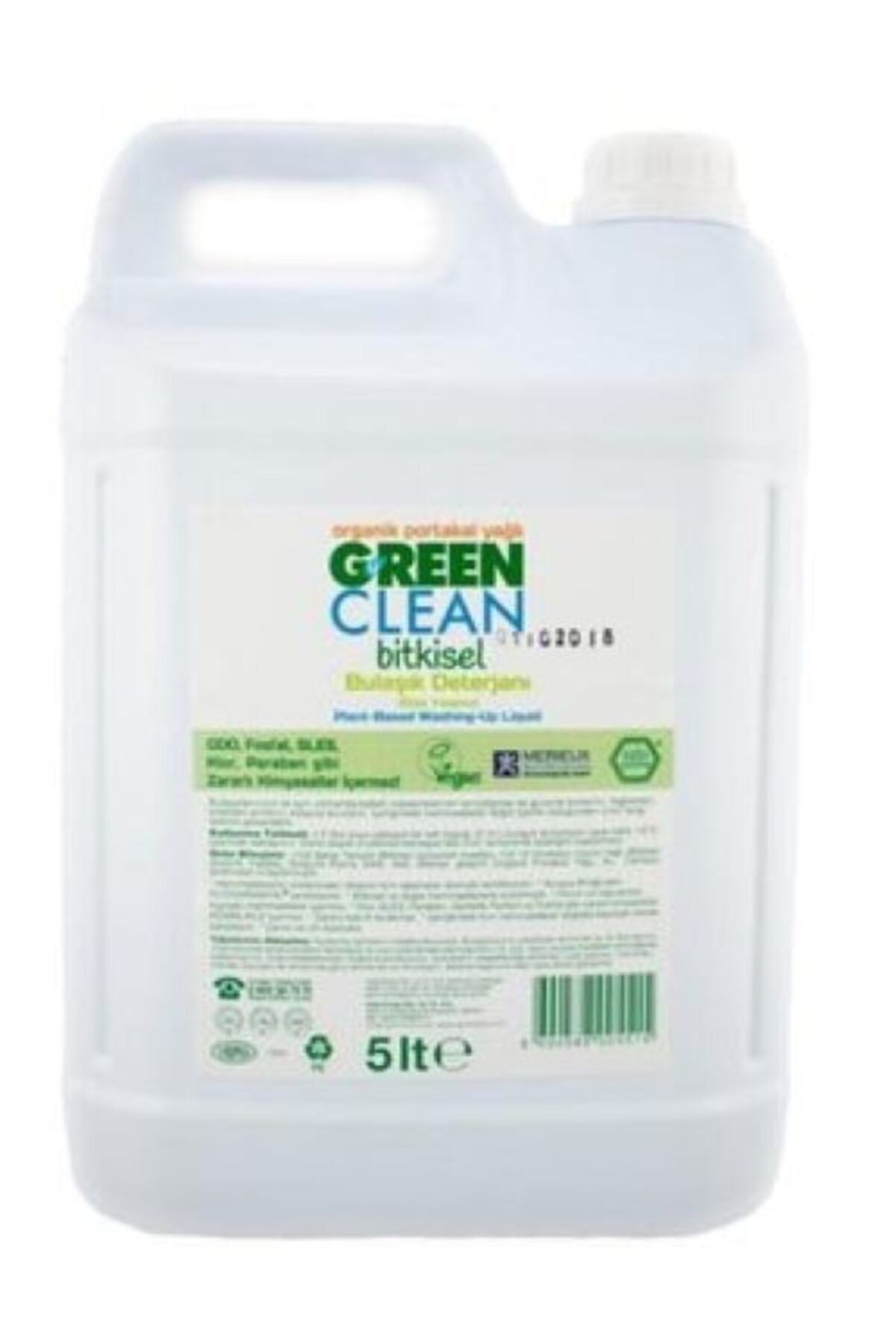 Green Clean 5000ml Organik Elde Bulaşık Deterjanı