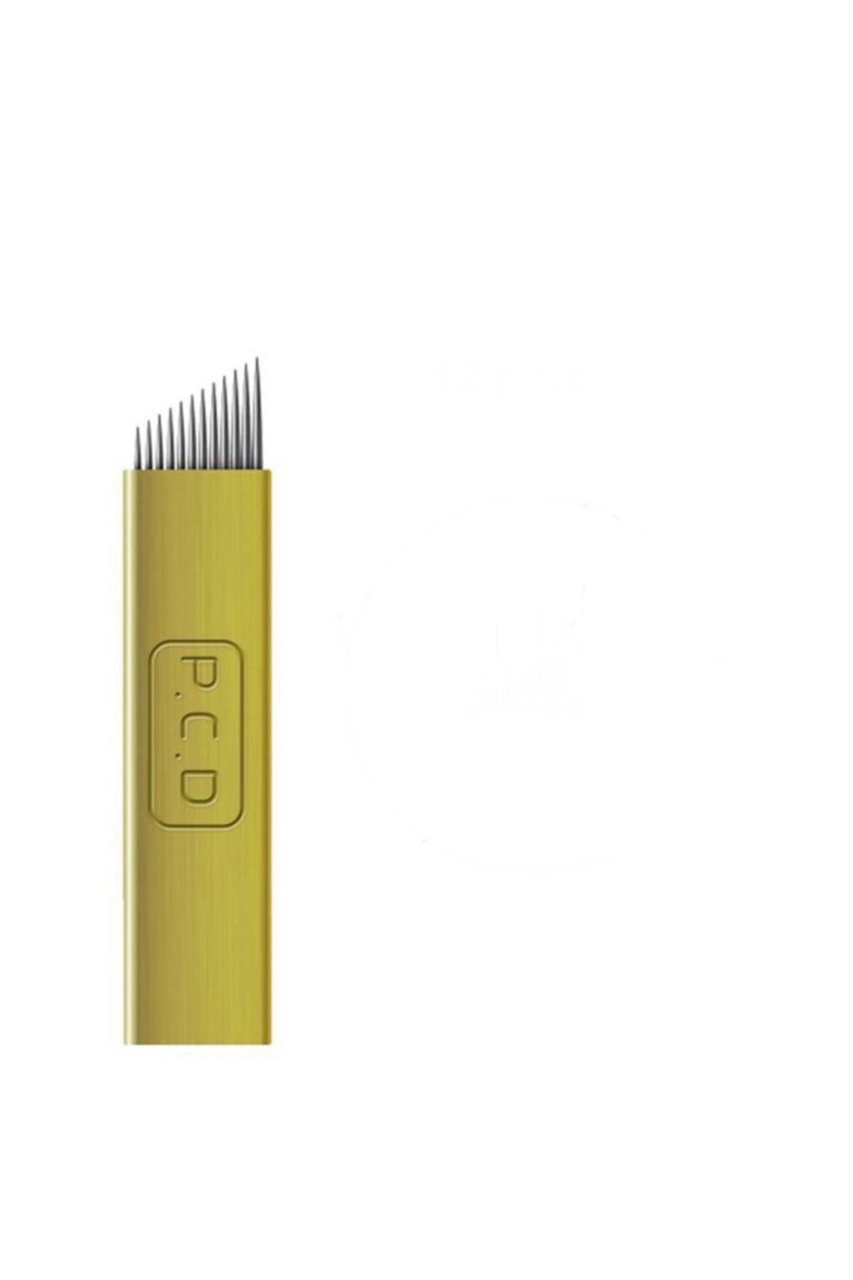 İthalSepeti P.c.d Microblading Kalıcı Makyaj Iğnesi 12 Pin Sarı 10 Adet