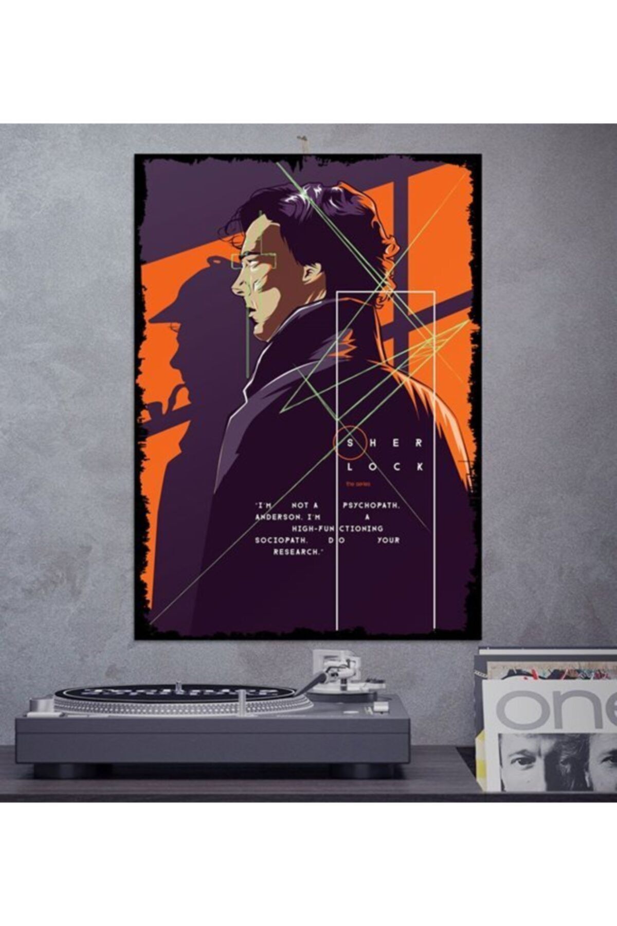 Tontilika Sherlock Film Tasarım 21x30cm Hediyelik Dekoratif 8mm Ahşap Tablo